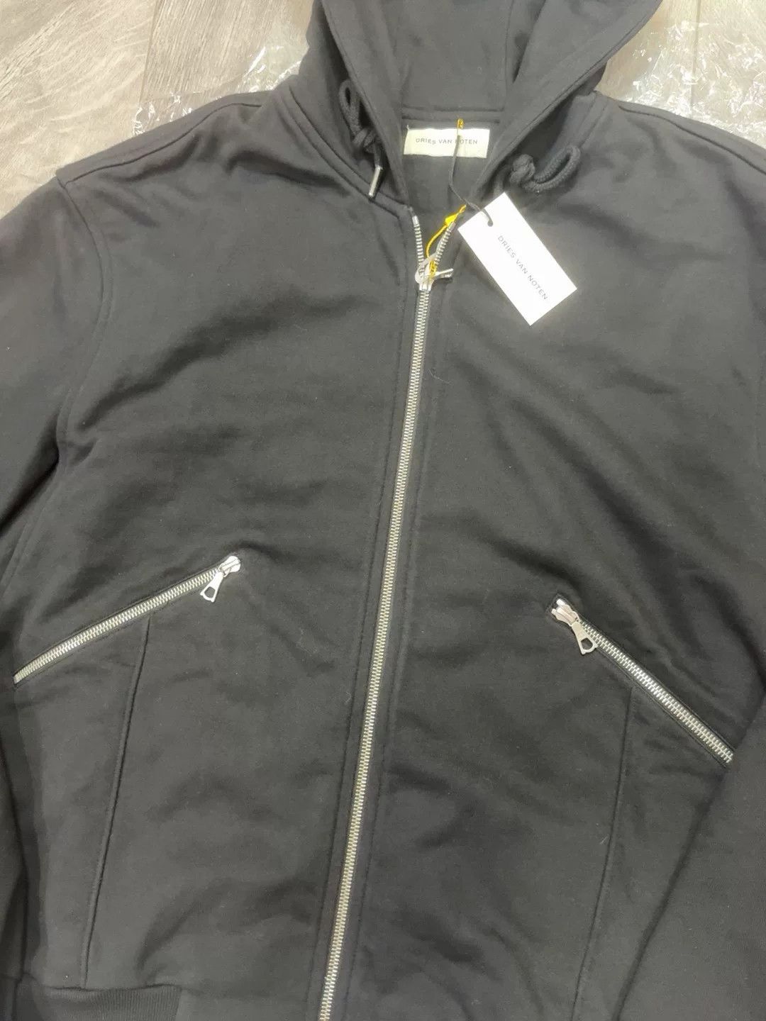 Dries Van Noten Dries Van Noten Black Hooded Jacket Size US XL / EU 56 / 4 - 3 Thumbnail