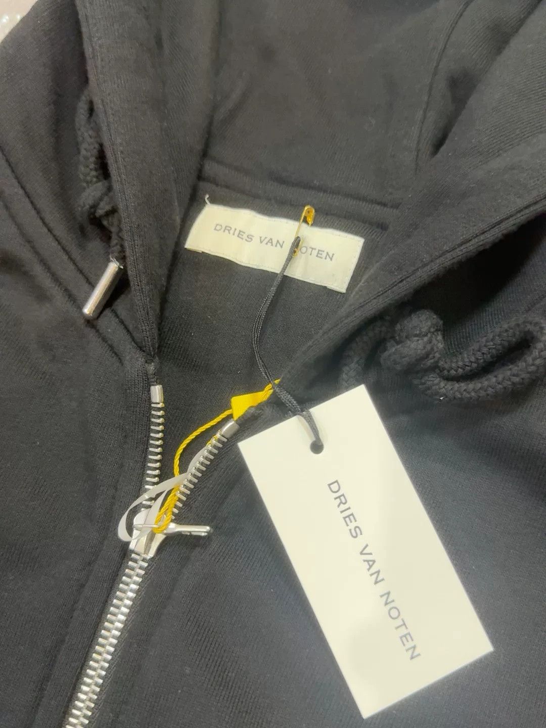 Dries Van Noten Dries Van Noten Black Hooded Jacket Size US XL / EU 56 / 4 - 4 Thumbnail