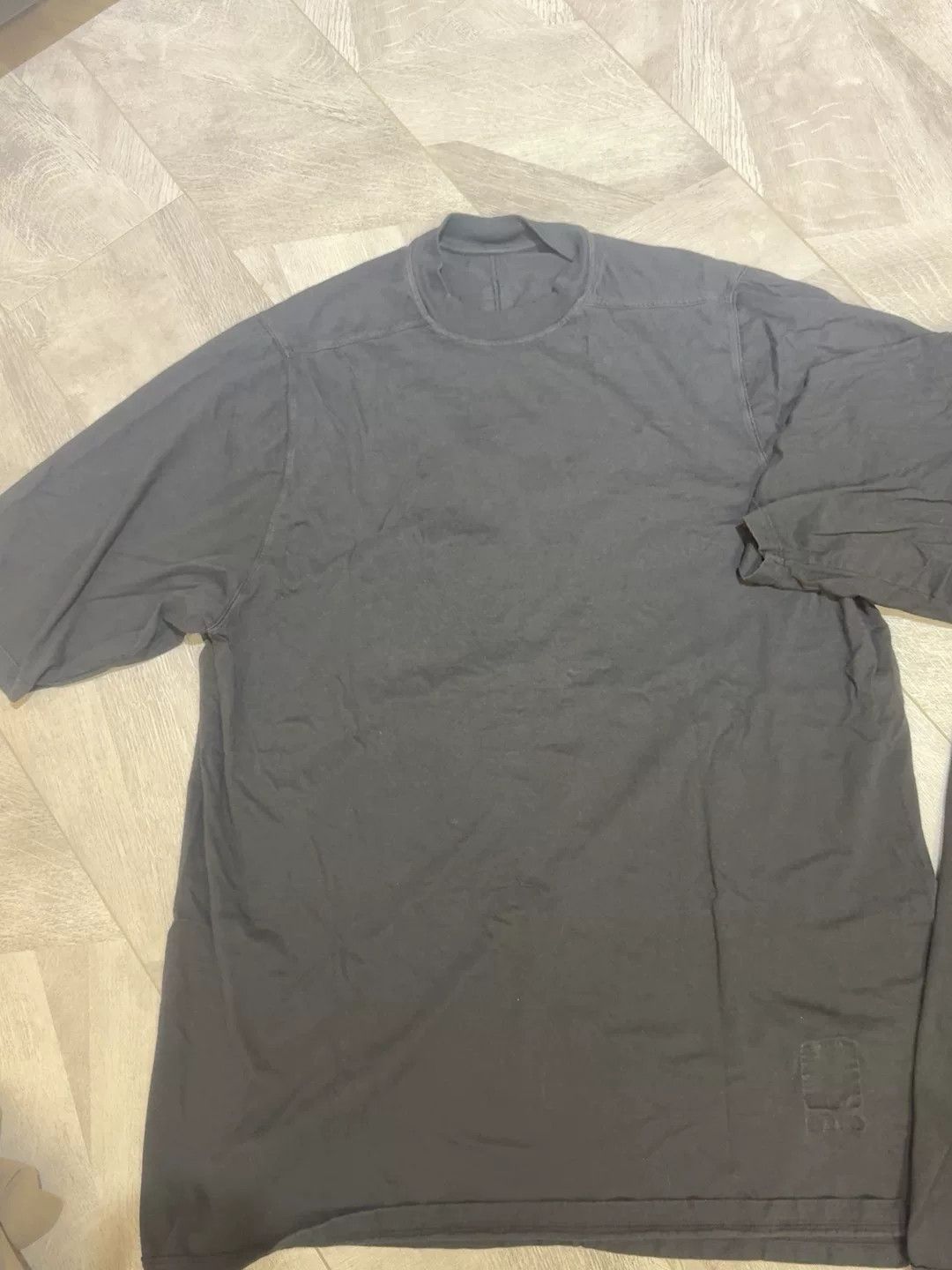 Rick Owens Rick Owens Black Deconstructed Short Sleeve Tee Size US S / EU 44-46 / 1 - 2 Thumbnail
