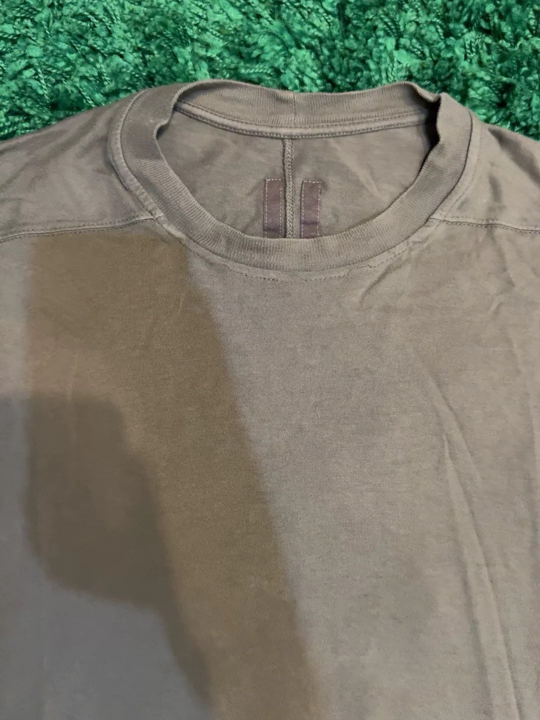 Rick Owens Drkshdw Rick Owens Green Short Sleeve Tee Size US M / EU 48-50 / 2 - 2 Thumbnail