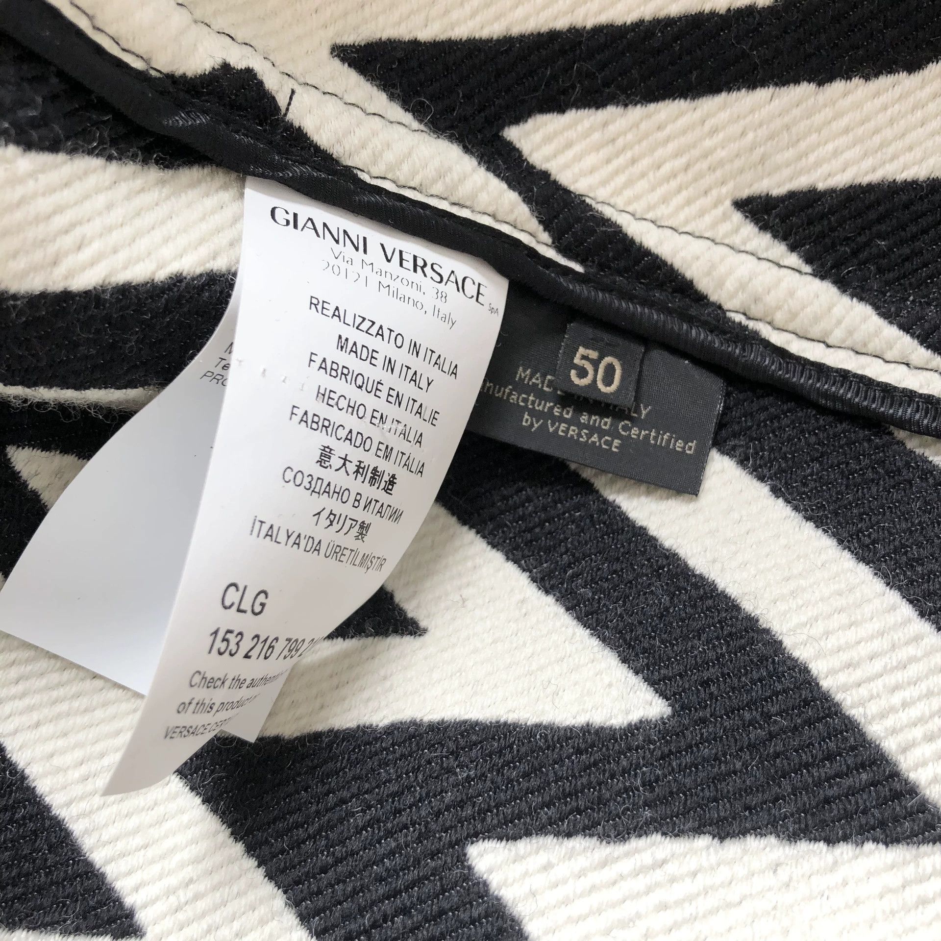 Versace VERSACE Men's Wool Hooded Coat Size US M / EU 48-50 / 2 - 8 Thumbnail