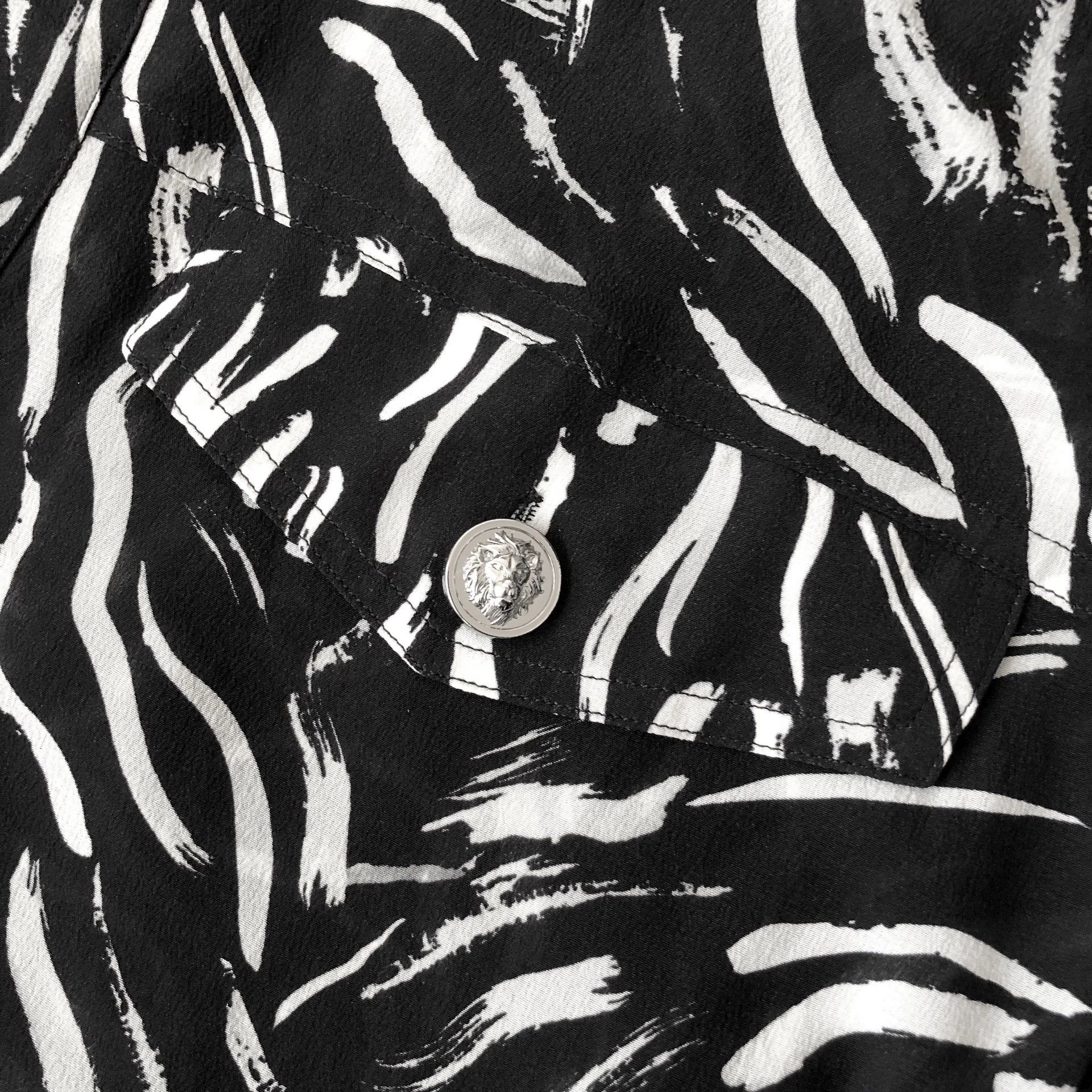 Versus VERSUS Silk Zebra Print Men's Sleeveless Shirt Size US M / EU 48-50 / 2 - 3 Thumbnail