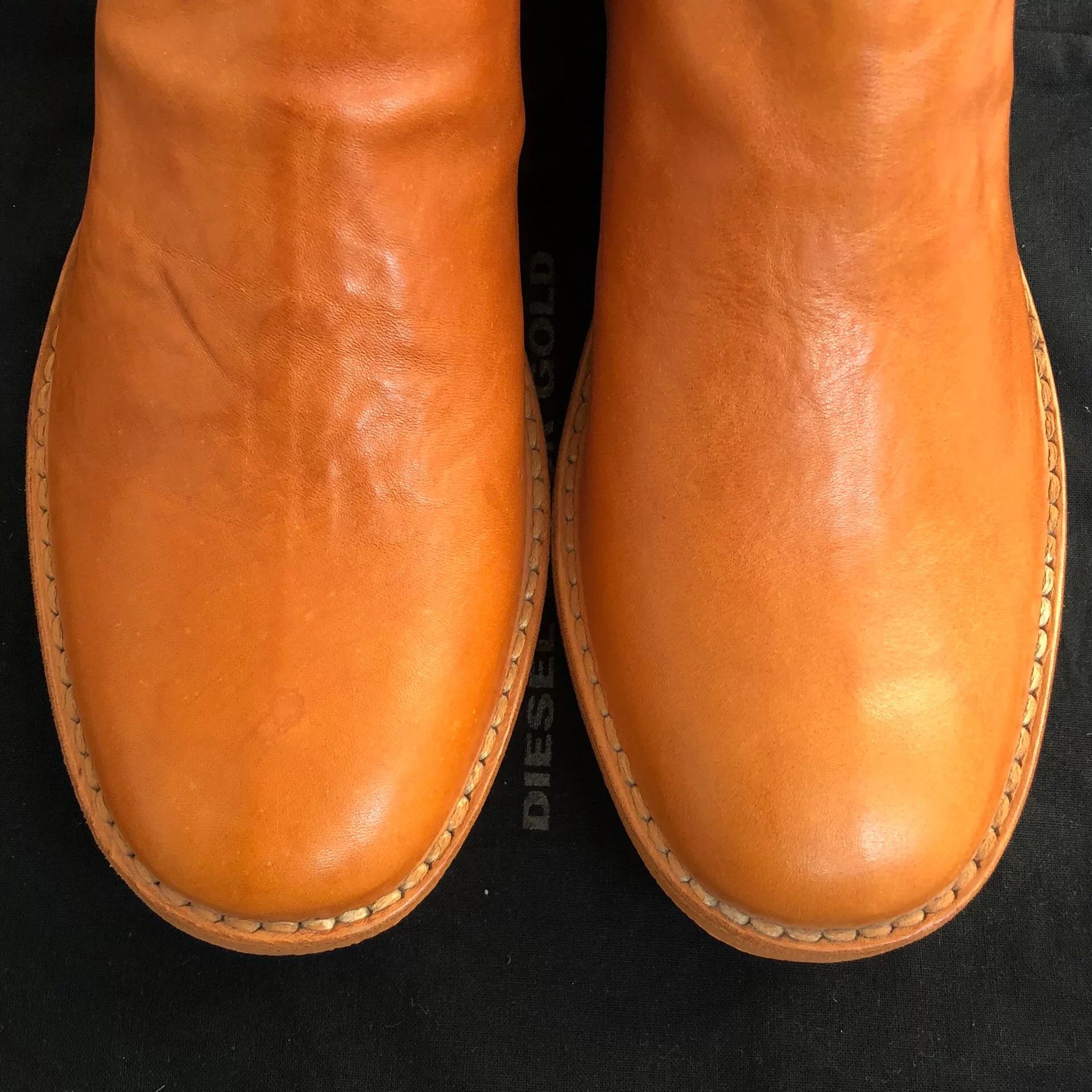 Diesel Diesel Black Gold Men's Chelsea Boots Size US 8 / EU 41 - 3 Thumbnail