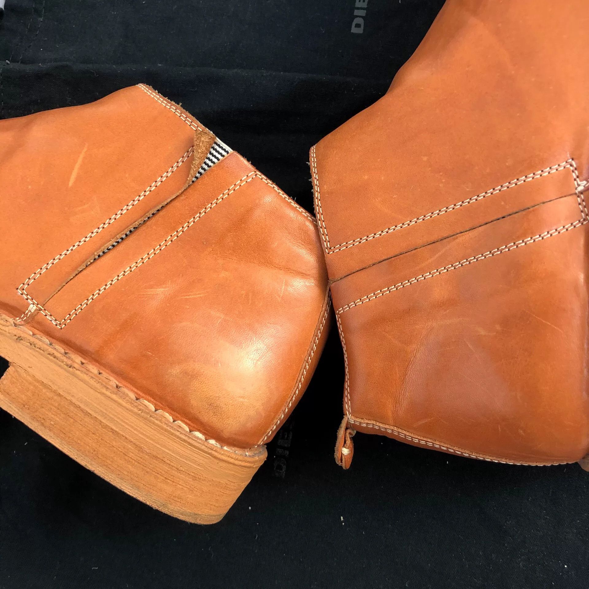 Diesel Diesel Black Gold Men's Chelsea Boots Size US 8 / EU 41 - 5 Thumbnail