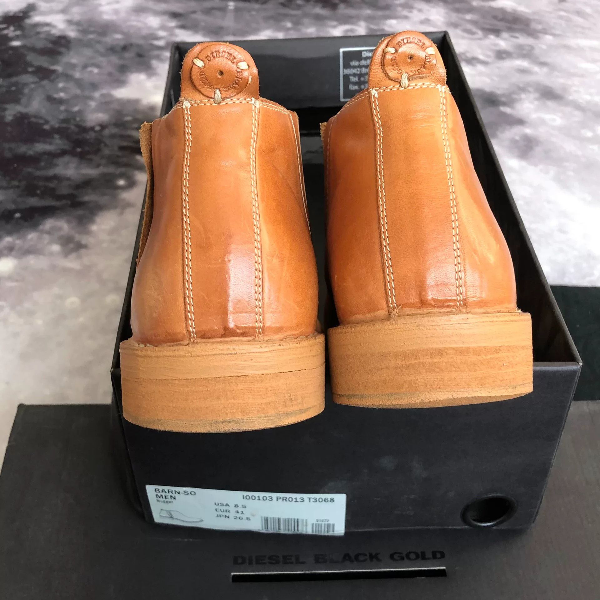 Diesel Diesel Black Gold Men's Chelsea Boots Size US 8 / EU 41 - 6 Thumbnail