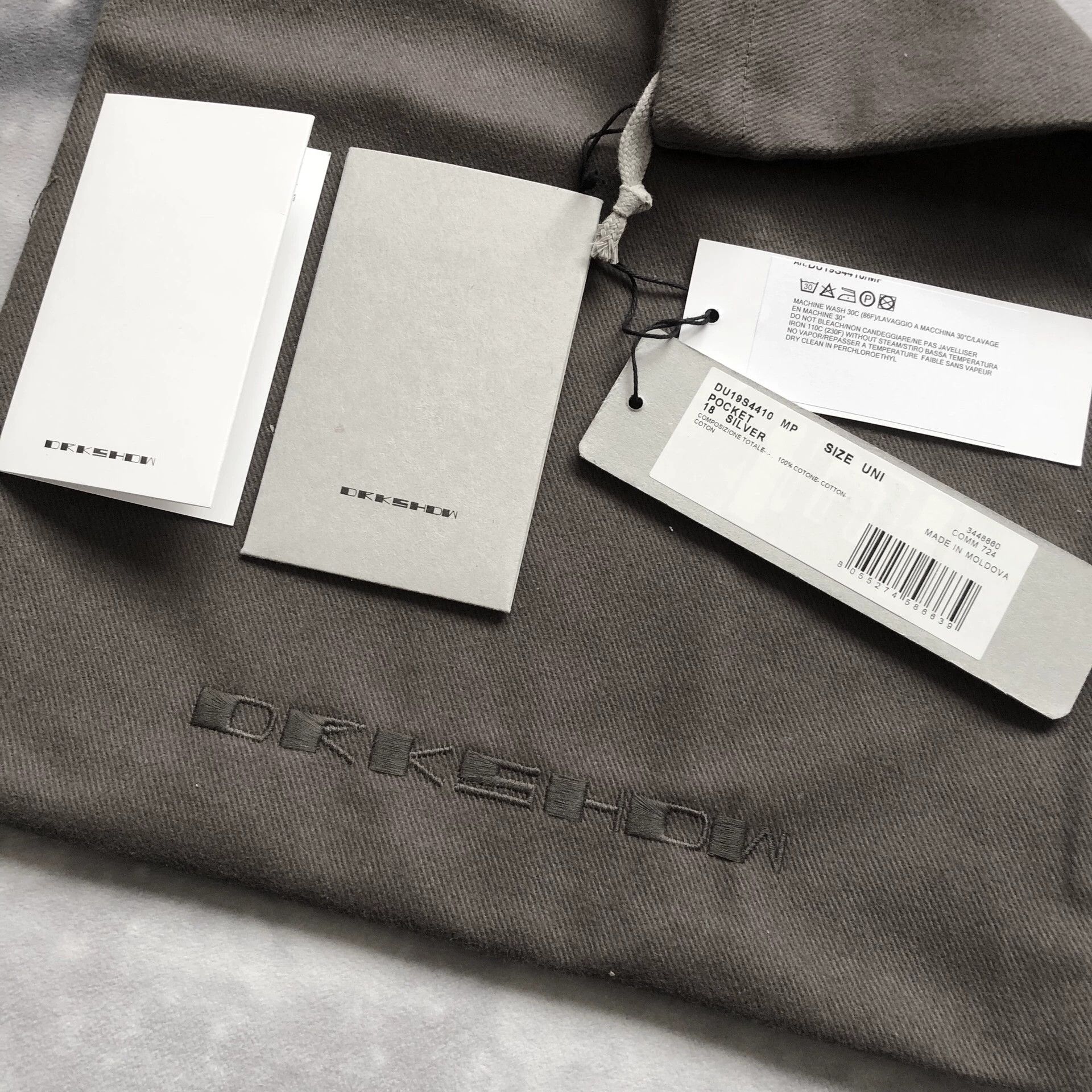 Rick Owens Rick Owens Drkshdw Borsello Silver Bag Size ONE SIZE - 8 Thumbnail