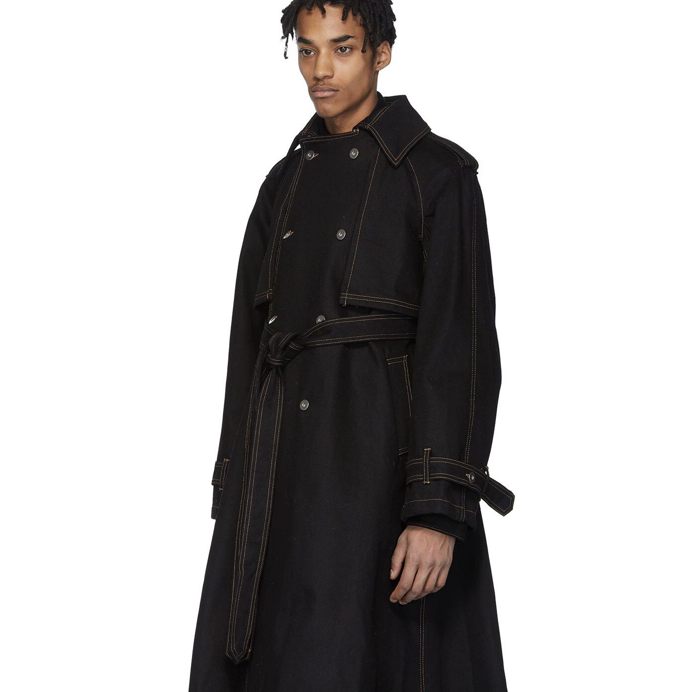 MATTHEW ADAMS DOLAN Matthew Adams Dolan Stitch Trench Coat Size US M / EU 48-50 / 2 - 2 Thumbnail