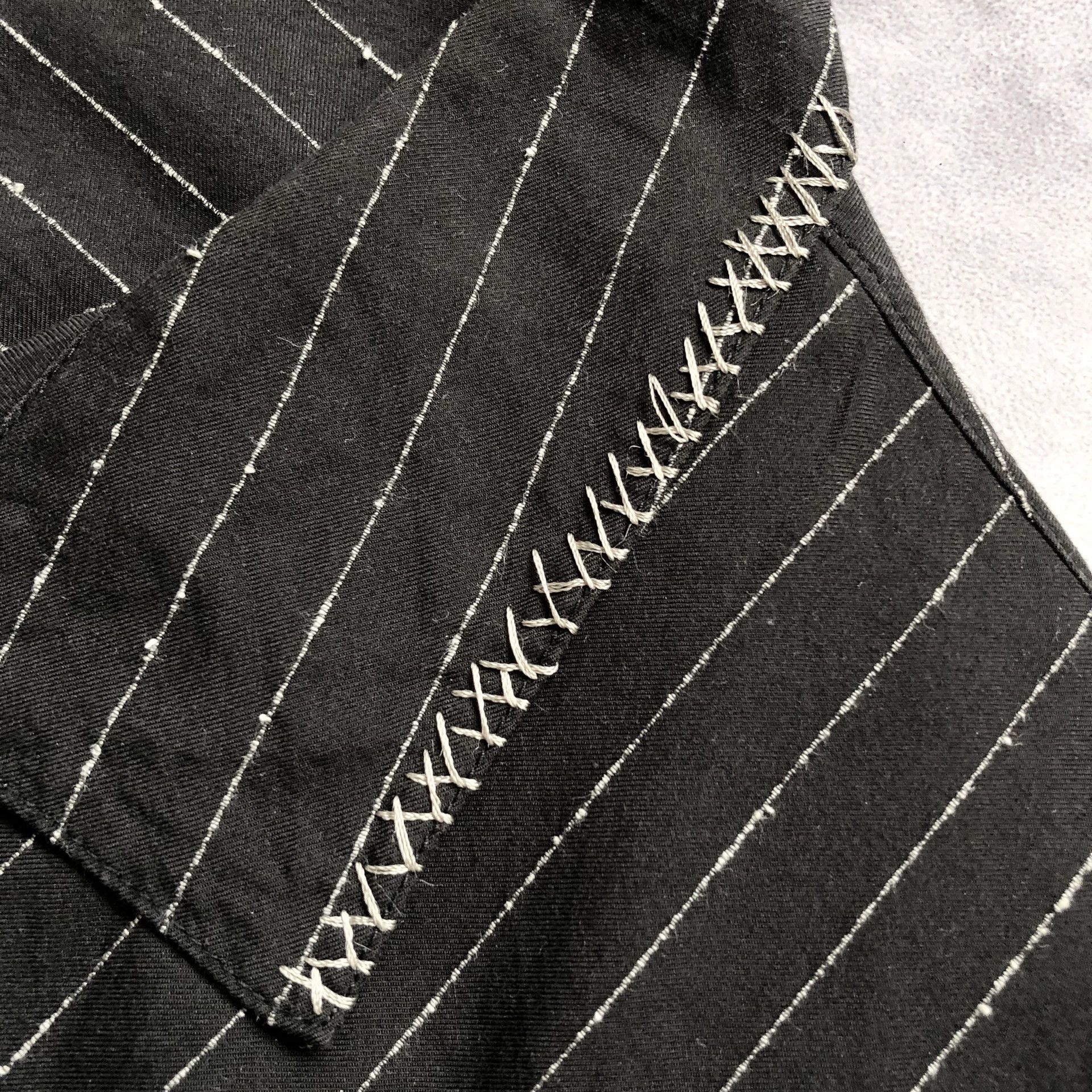 Christian Dada Christian Dada Striped Cuban Collar Shirt Size US L / EU 52-54 / 3 - 4 Thumbnail