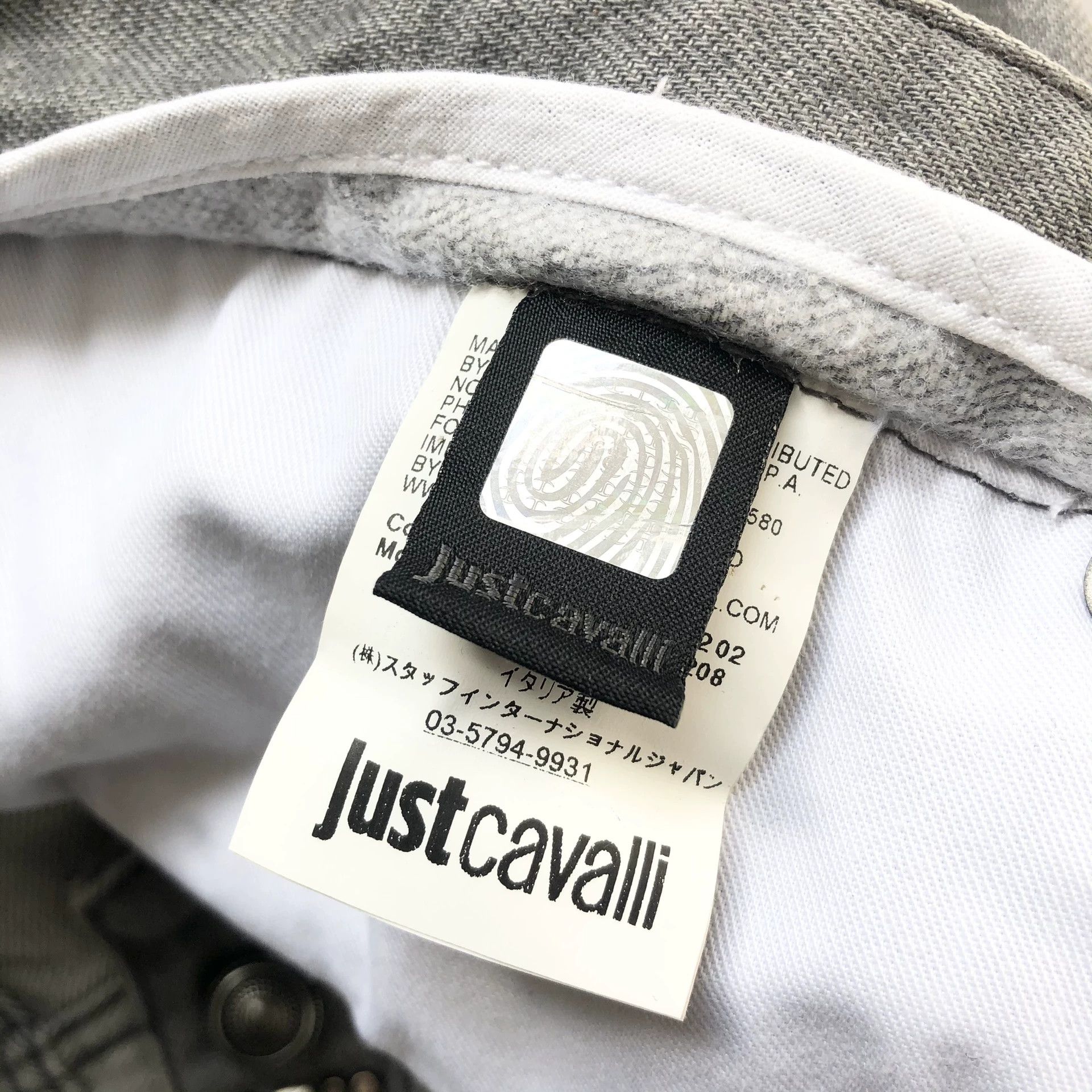 Just Cavalli Just Cavalli Rivet Waist Gray Jeans Size US 34 / EU 50 - 9 Thumbnail