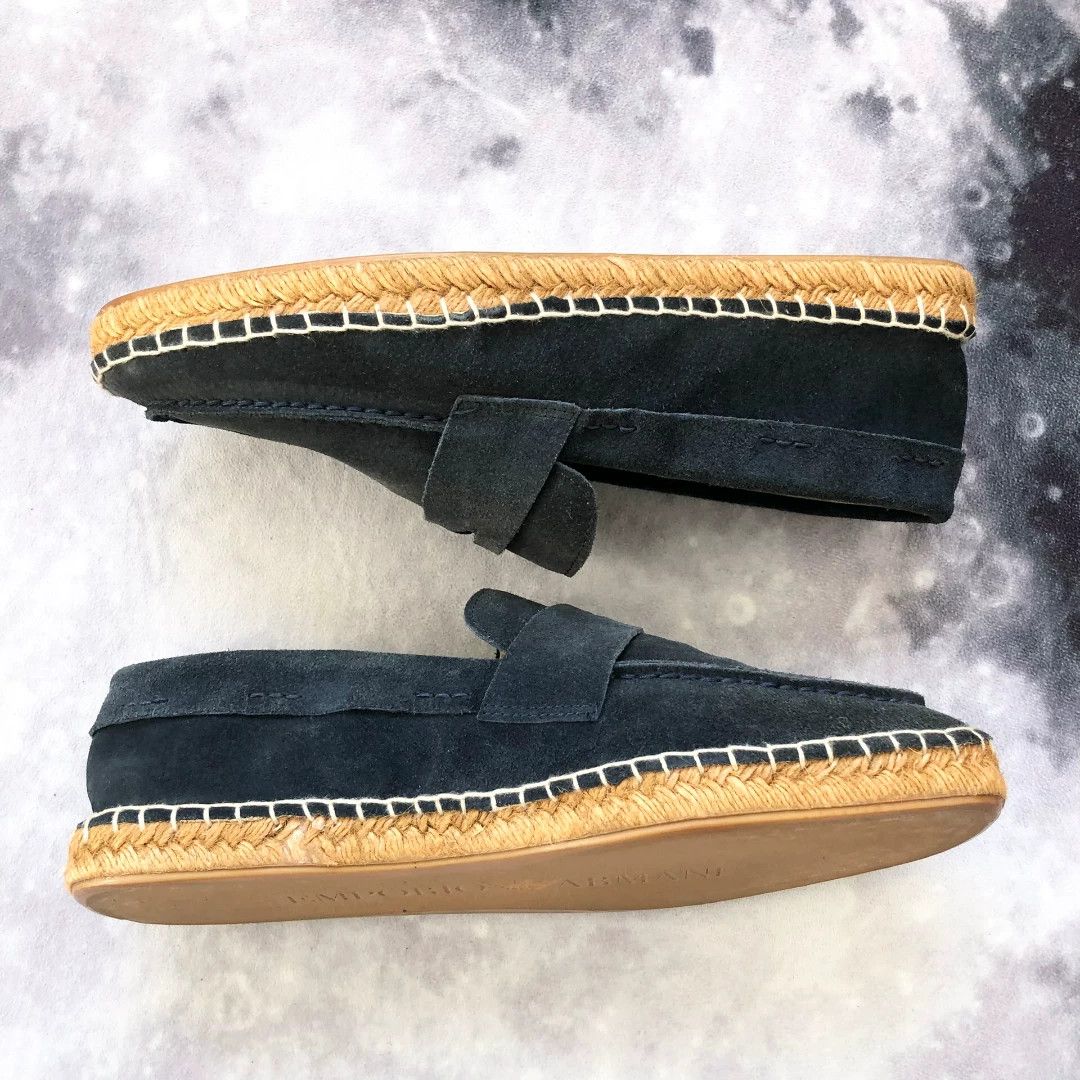 Emporio Armani Emporio Armani Suede Jute Sole Loafers Size US 8 / EU 41 - 5 Thumbnail