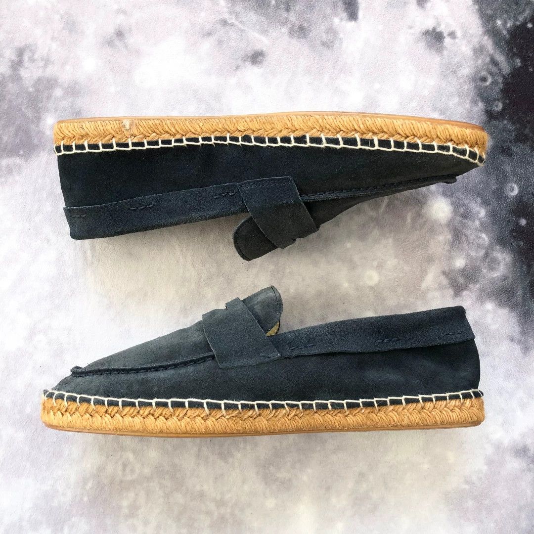 Emporio Armani Emporio Armani Suede Jute Sole Loafers Size US 8 / EU 41 - 4 Thumbnail