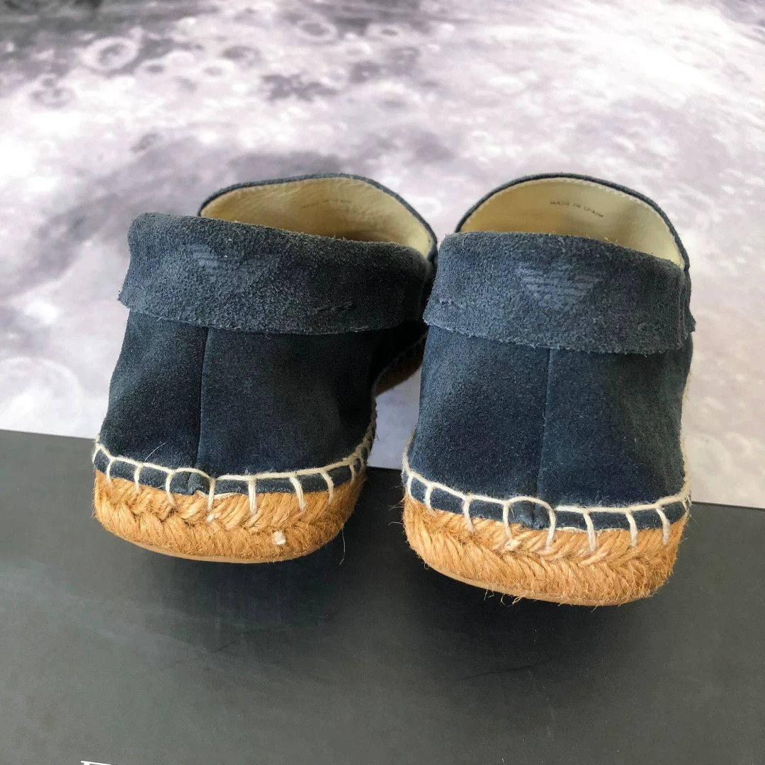 Emporio Armani Emporio Armani Suede Jute Sole Loafers Size US 8 / EU 41 - 6 Thumbnail