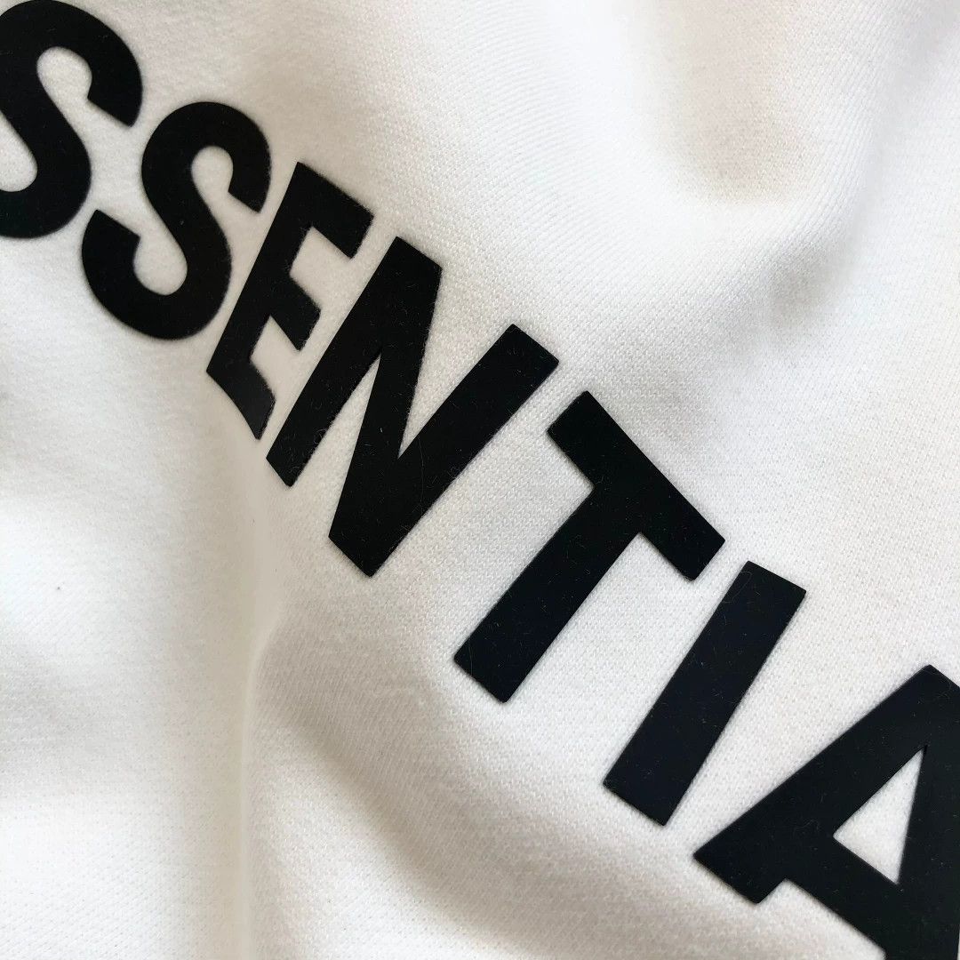 Fear of God FOG Essentials White Hoodie Sweatshirt Size US M / EU 48-50 / 2 - 6 Thumbnail