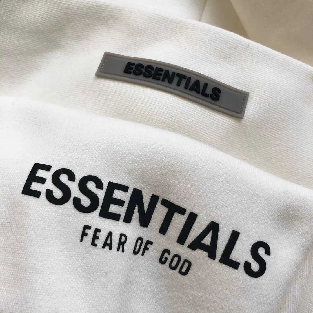 Fear of God FOG Essentials White Hoodie Sweatshirt Size US M / EU 48-50 / 2 - 8 Thumbnail