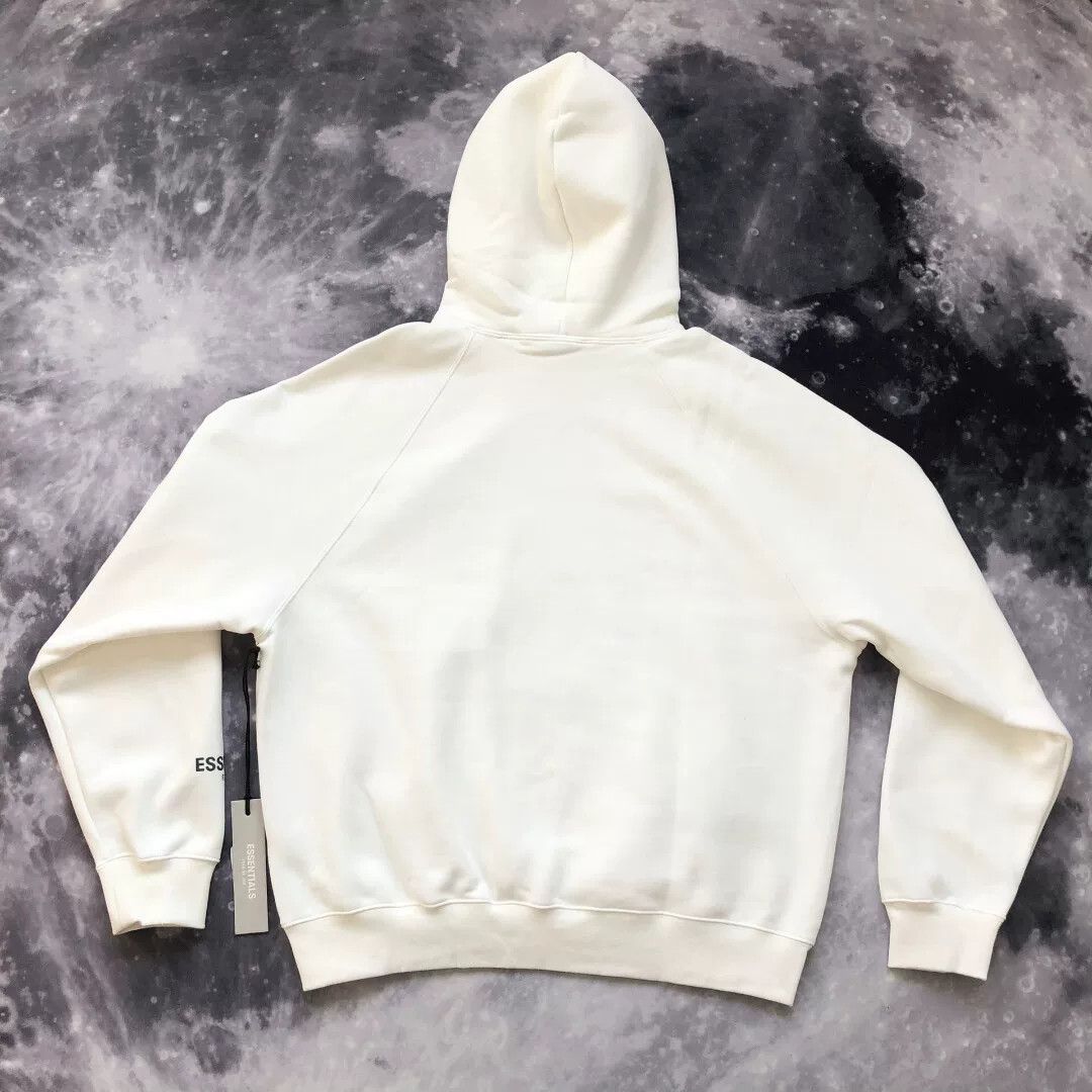 Fear of God FOG Essentials White Hoodie Sweatshirt Size US M / EU 48-50 / 2 - 7 Thumbnail