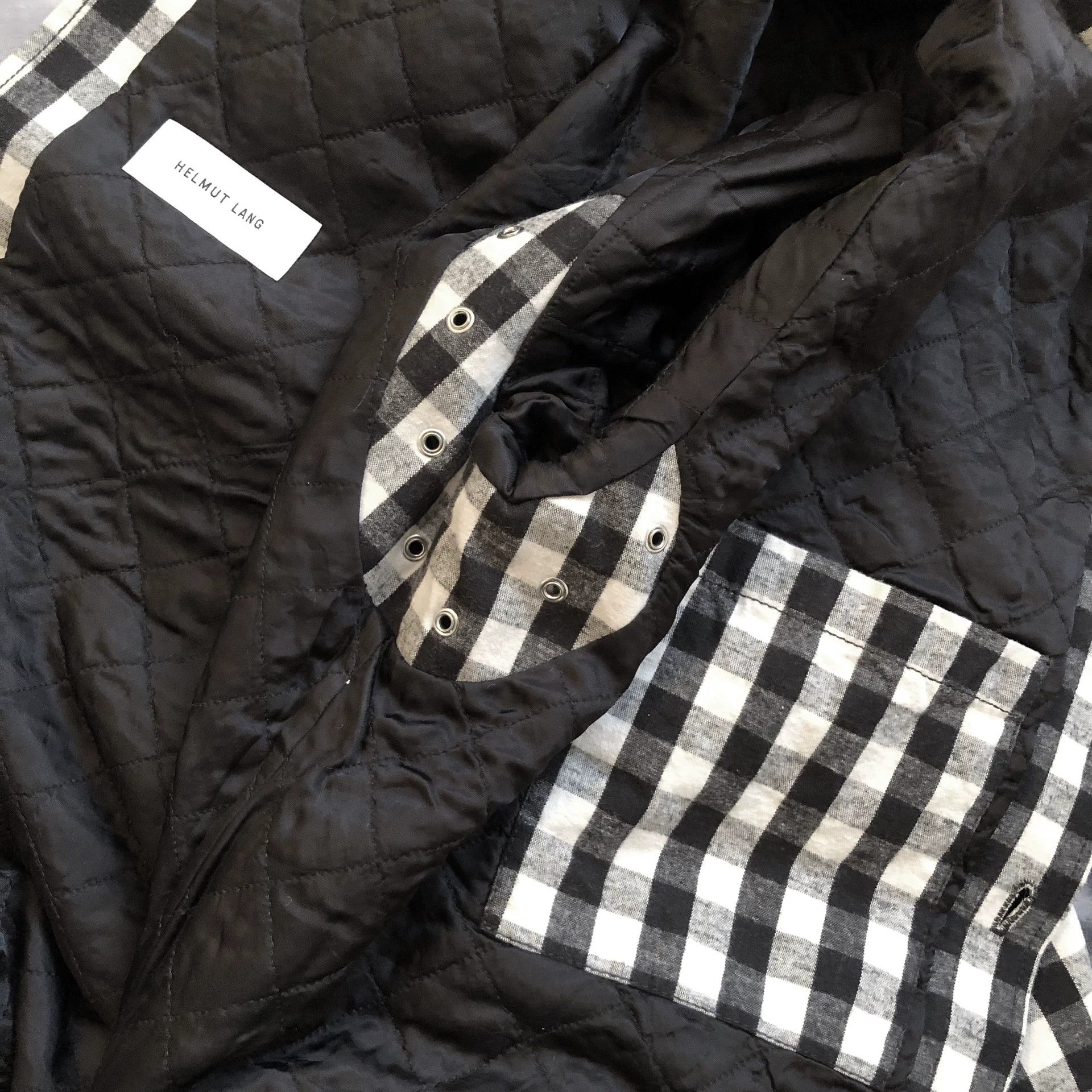 Helmut Lang Helmut Lang Quilted Check Jacket Size US L / EU 52-54 / 3 - 8 Thumbnail