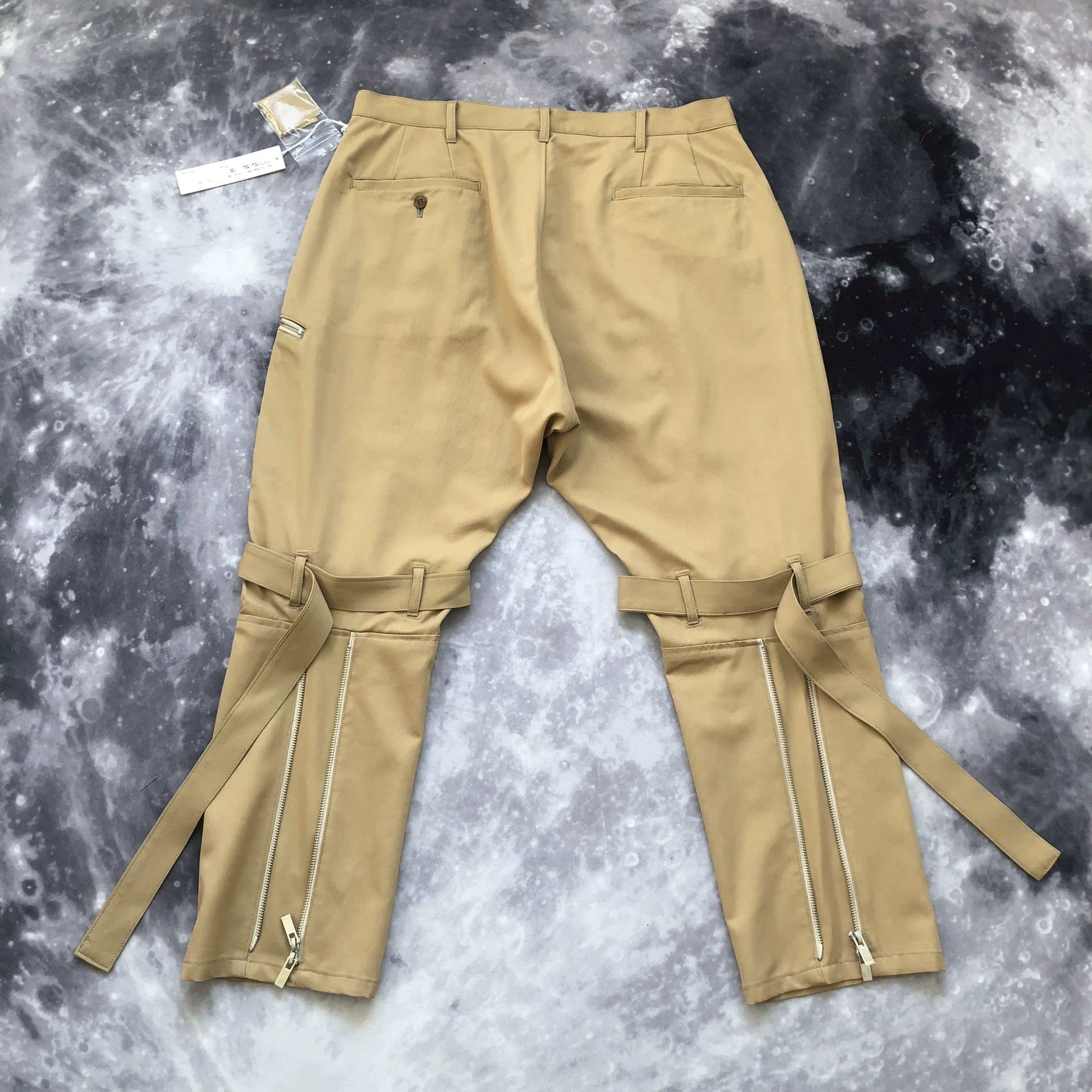 Sulvam sulvam Wool Strap Double Back Zip Pants Size US 34 / EU 50 - 7 Thumbnail