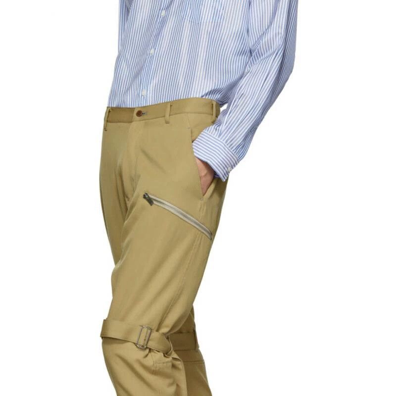 Sulvam sulvam Wool Strap Double Back Zip Pants Size US 34 / EU 50 - 3 Thumbnail