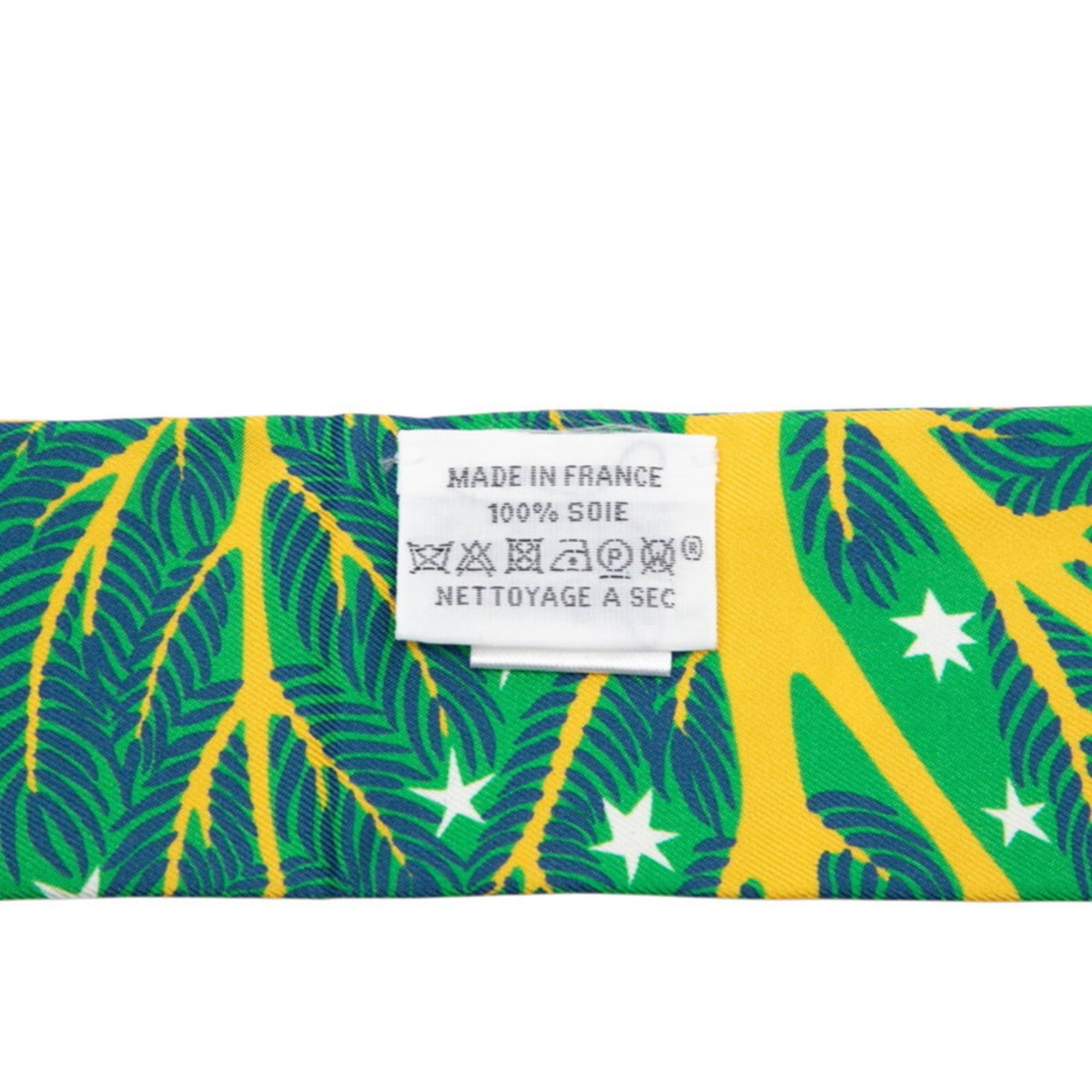 Hermes Hermes Hermès Twilly "Sous le Charme d'Orphee" Scarf/Muffler in Multicolor Silk for Women Size ONE SIZE - 5 Thumbnail