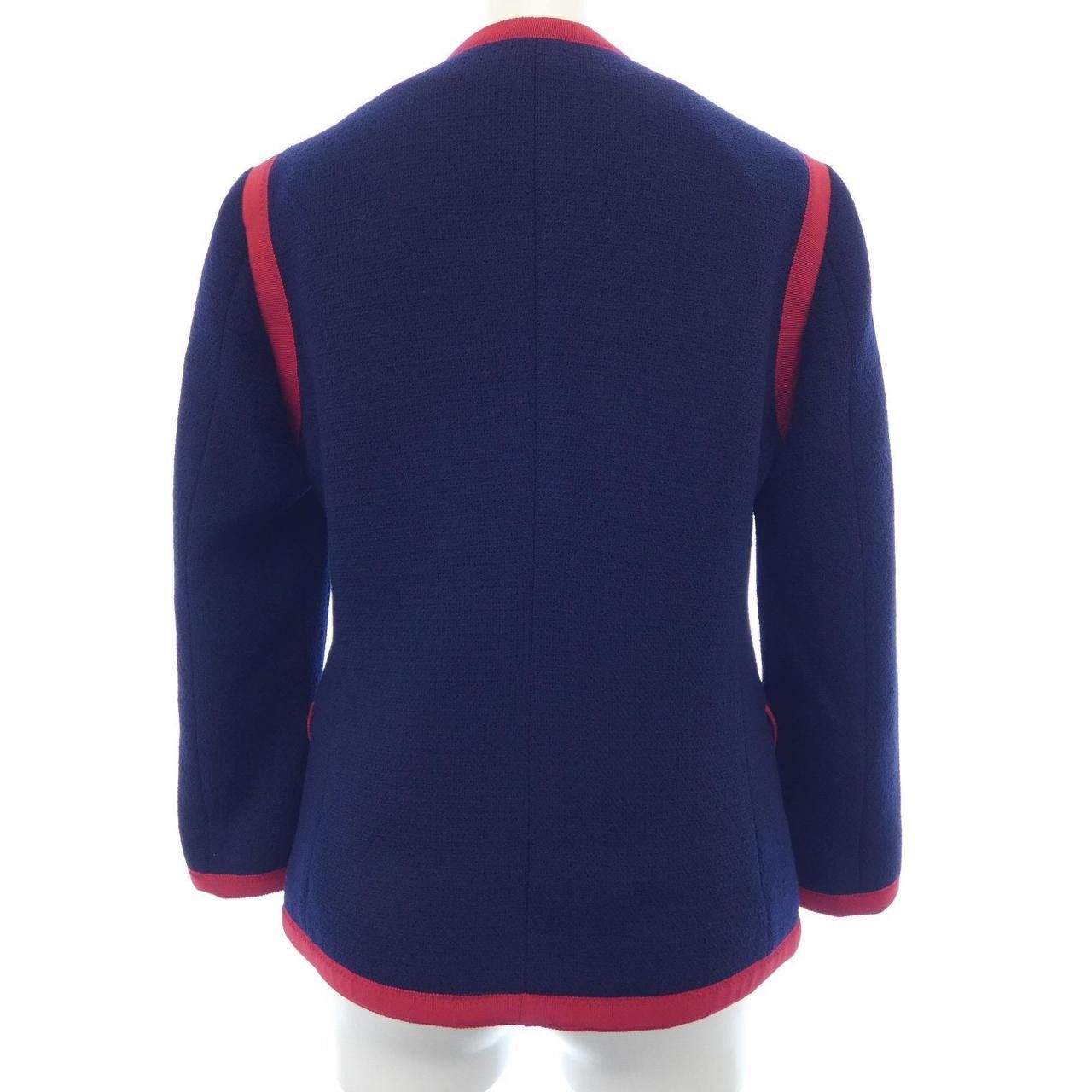 Gucci Gucci Gucci Collarless Jacket Textile Outerwear 545460ZAAK4 DUTY FREE for USA Size ONE SIZE - 2 Thumbnail