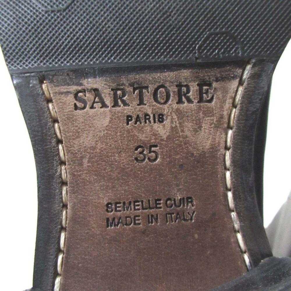 Other Other Sartore Cross Strap Leather Long Boots Leather Shoes DUTY FREE for USA Size ONE SIZE - 7 Thumbnail