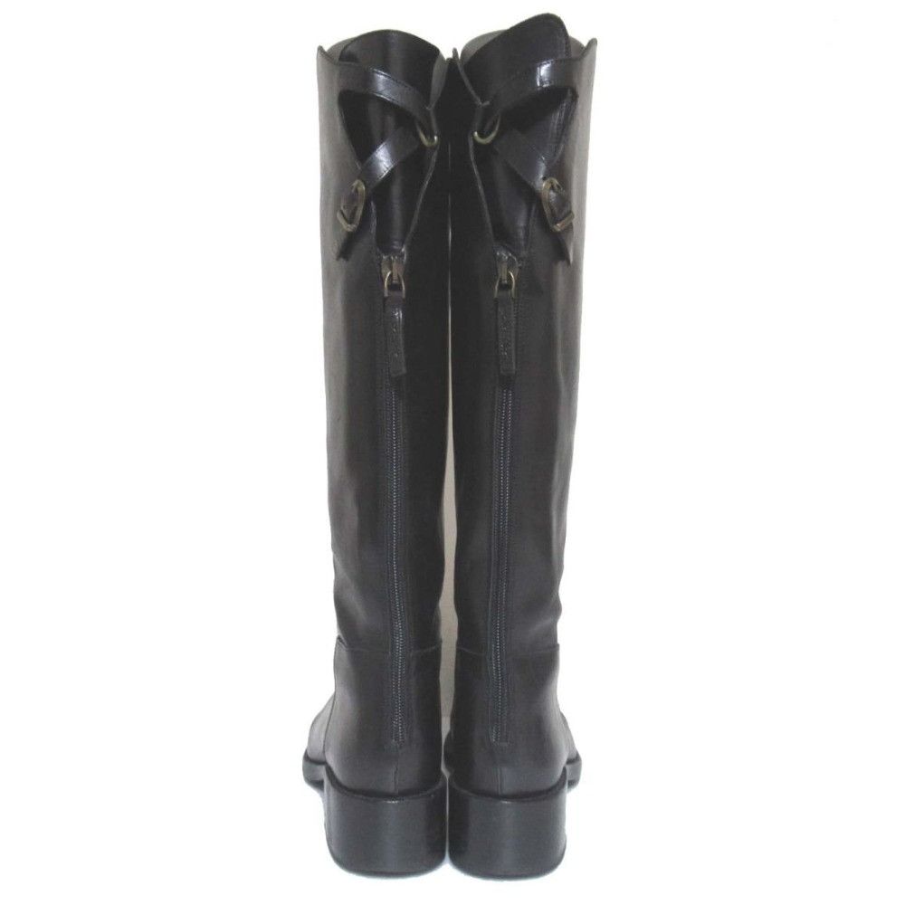 Other Other Sartore Cross Strap Leather Long Boots Leather Shoes DUTY FREE for USA Size ONE SIZE - 3 Thumbnail