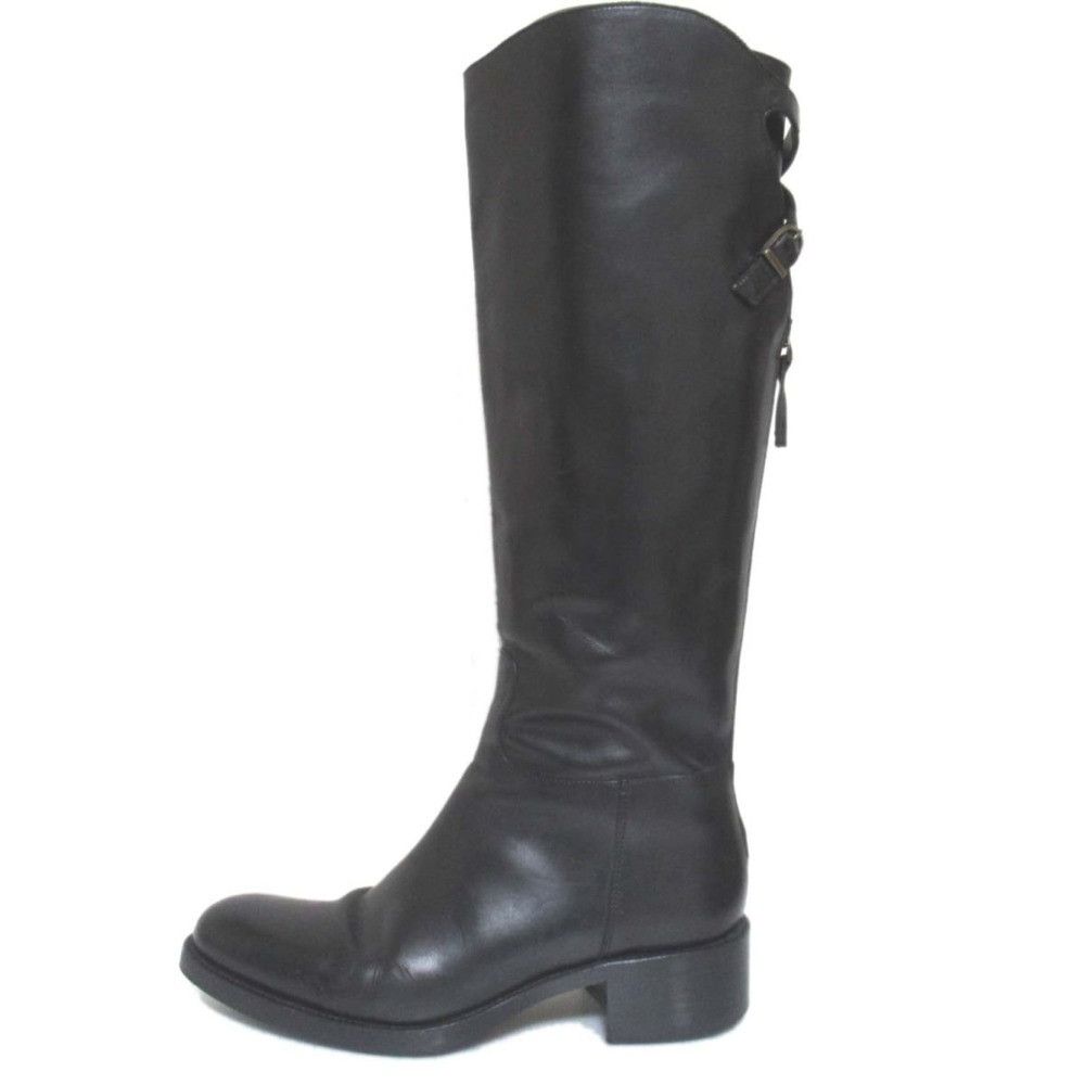 Other Other Sartore Cross Strap Leather Long Boots Leather Shoes DUTY FREE for USA Size ONE SIZE - 2 Thumbnail