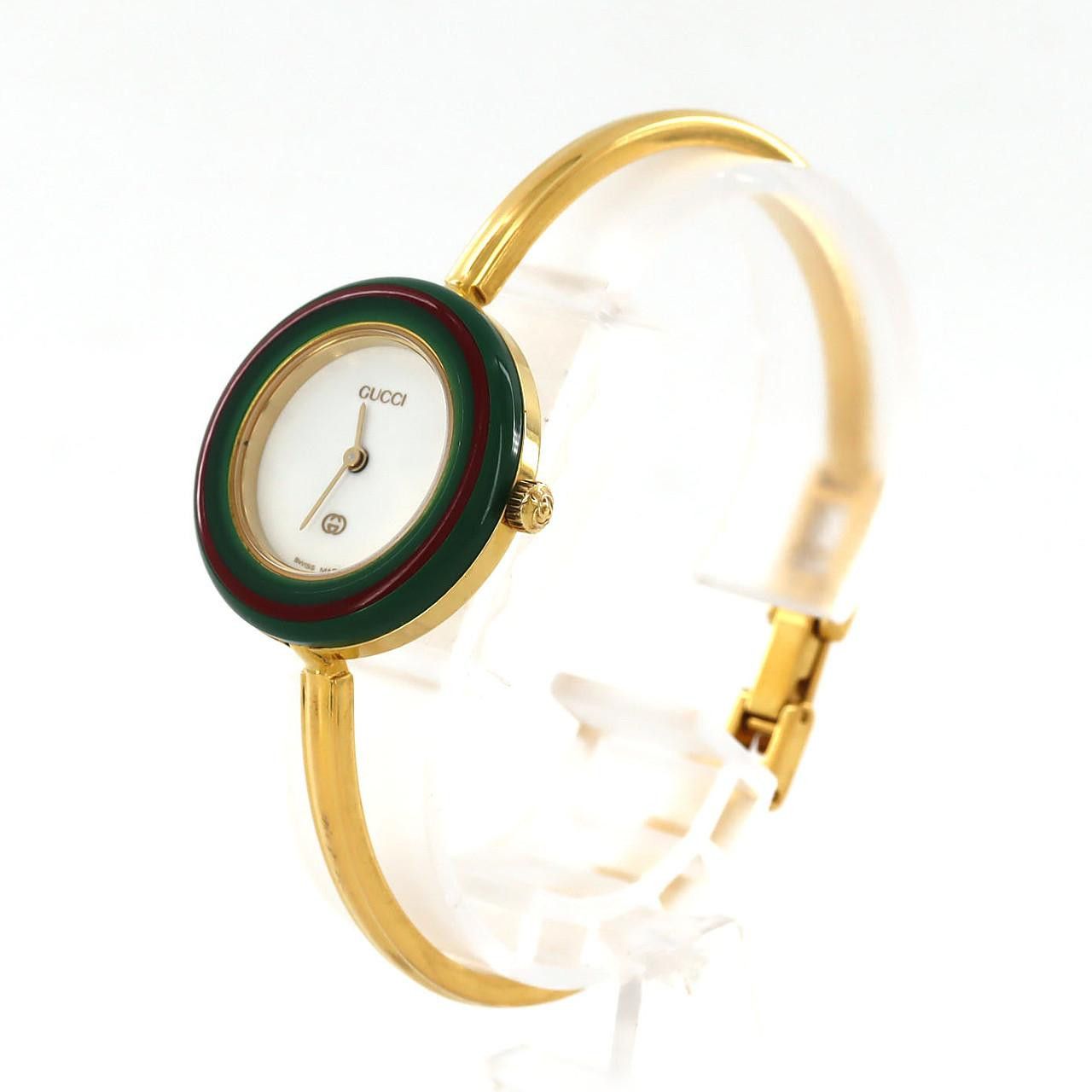 Gucci Gucci Gucci Change Ring GP Quartz Metal Quartz 11/12 DUTY FREE for USA Size ONE SIZE - 2 Thumbnail