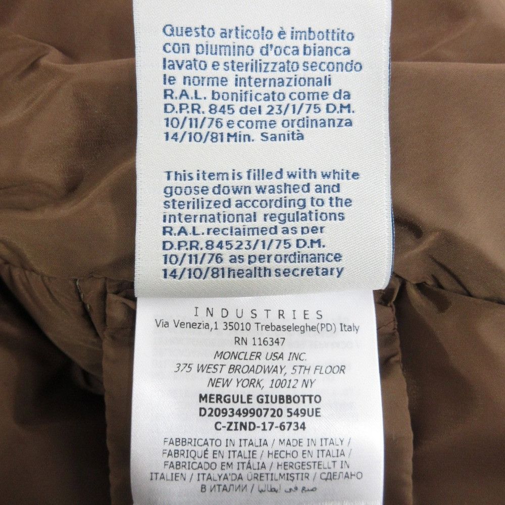 Moncler Moncler Moncler MERGULE Wool Down Jacket Plant-based Outerwear DUTY FREE for USA Size ONE SIZE - 10 Thumbnail