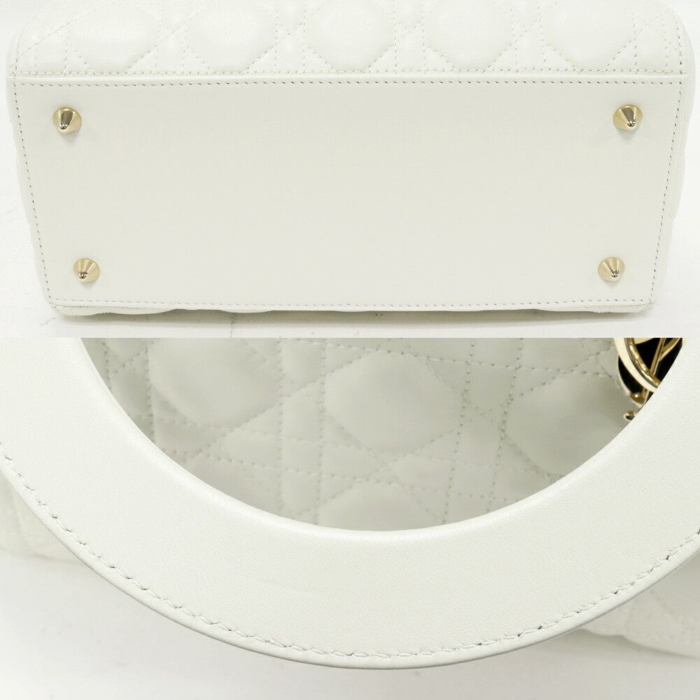 Dior Dior Christian Dior Lady Dior Lambskin 2way bag Leather Shoulder Bag M05650NGE_M030 DUTY FREE for USA Size ONE SIZE - 5 Thumbnail