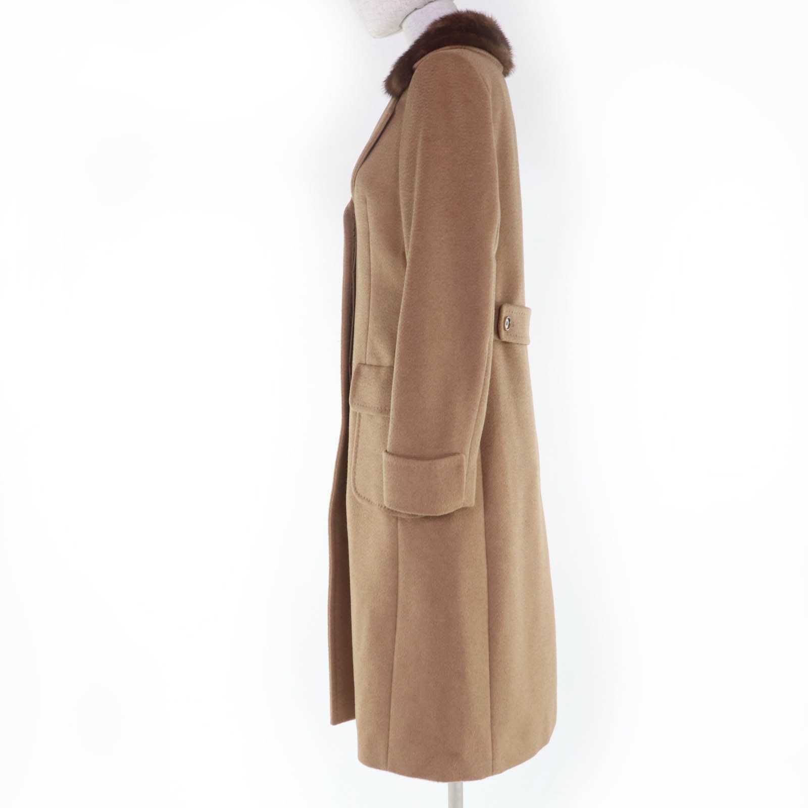 Max Mara Max Mara Max Mara Camel Mink Fur Coat Fur Outerwear DUTY FREE for USA Size ONE SIZE - 2 Thumbnail