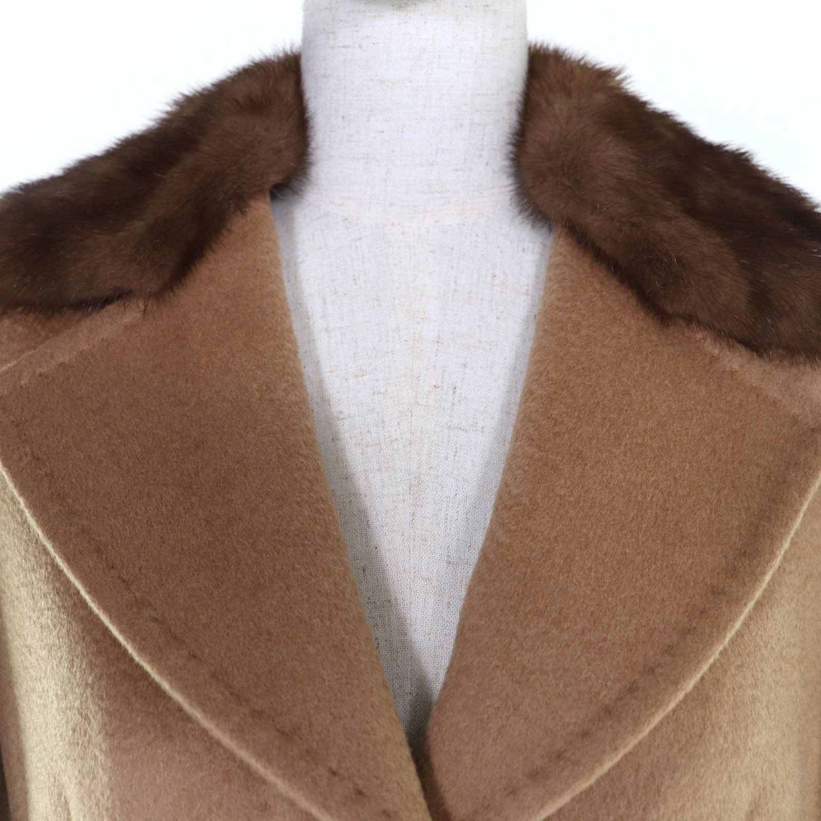Max Mara Max Mara Max Mara Camel Mink Fur Coat Fur Outerwear DUTY FREE for USA Size ONE SIZE - 4 Thumbnail