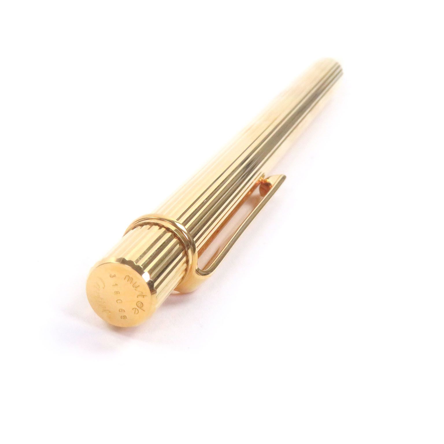 Cartier Cartier Cartier Must de Cartier Ballpoint Pen Metal Pen DUTY FREE for USA Size ONE SIZE - 3 Thumbnail