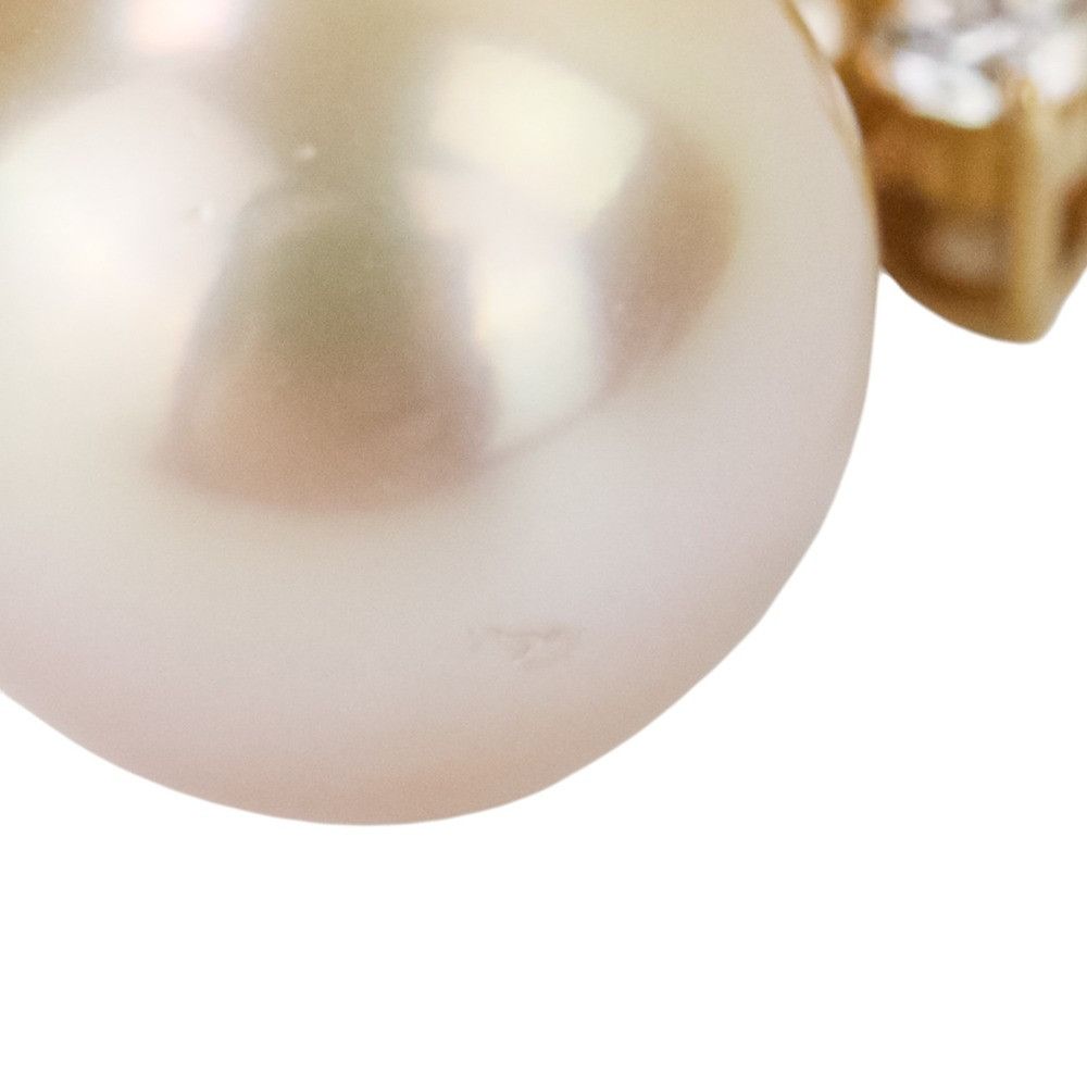 Other Tasaki TASAKI 7P Diamond Au750 Golden Pearl Pendant Top Metal Pendant DUTY FREE for USA Size ONE SIZE - 9 Thumbnail