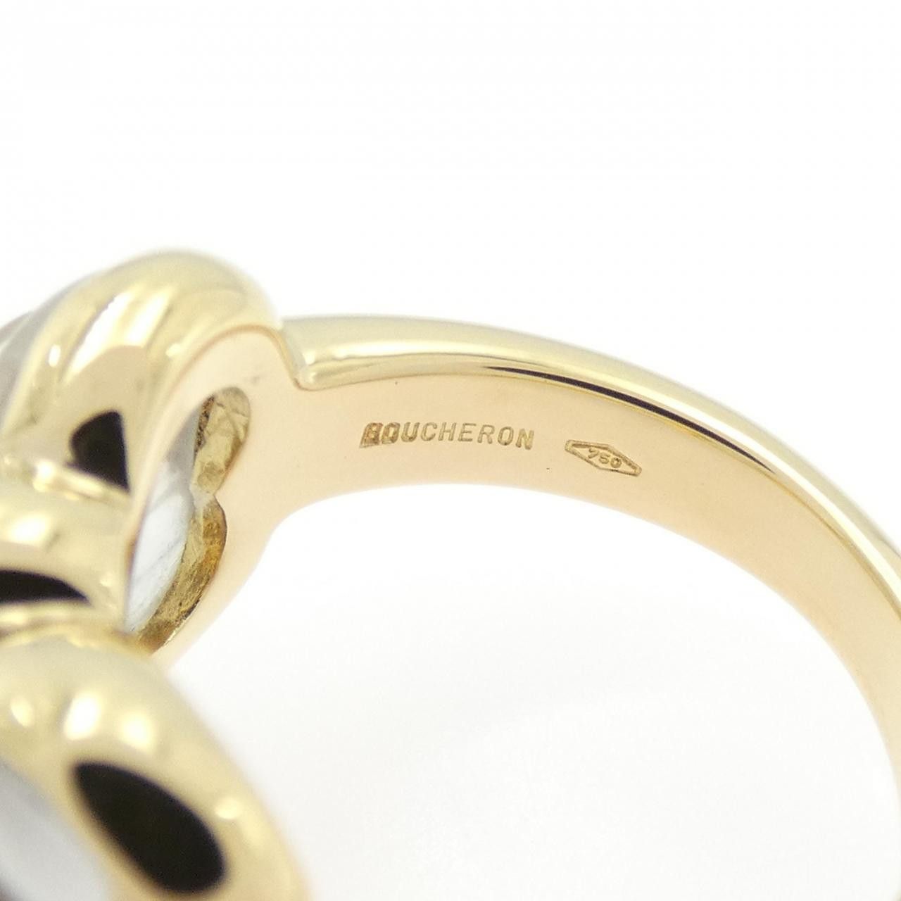 Other Boucheron Boucheron Rock Crystal Au750 Yellow Gold Diamond Ring Metal Ring DUTY FREE for USA Size ONE SIZE - 4 Thumbnail