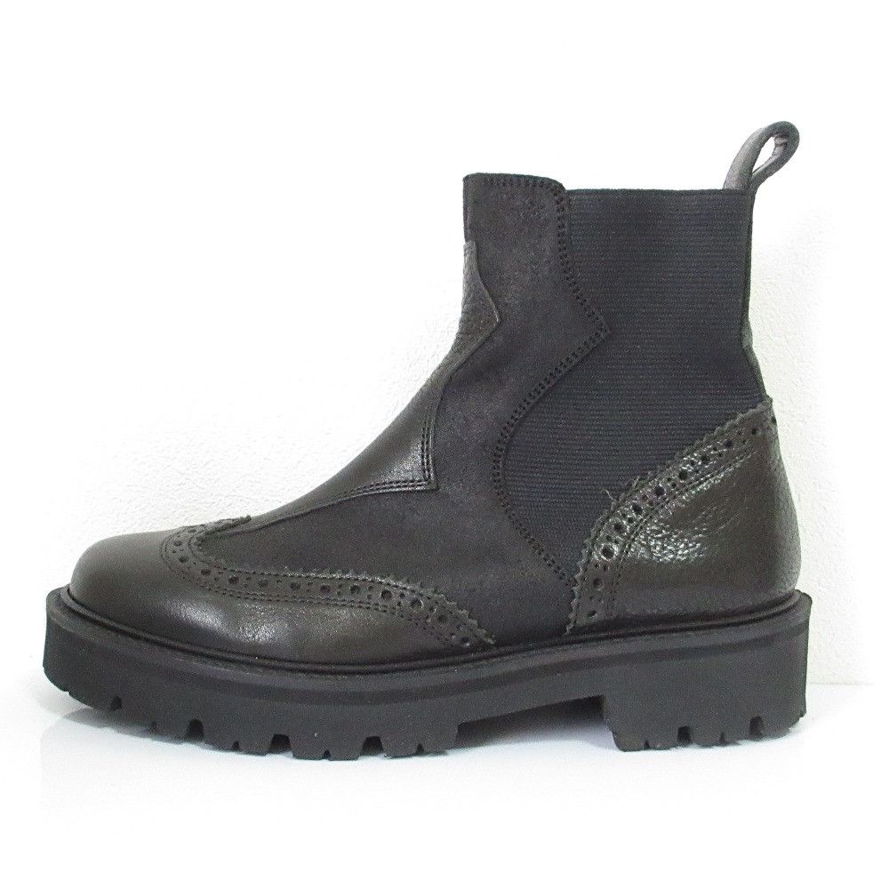 Other Yoji Yamamoto Y's Leather Short Boots Leather Shoes DUTY FREE for USA Size ONE SIZE - 2 Thumbnail