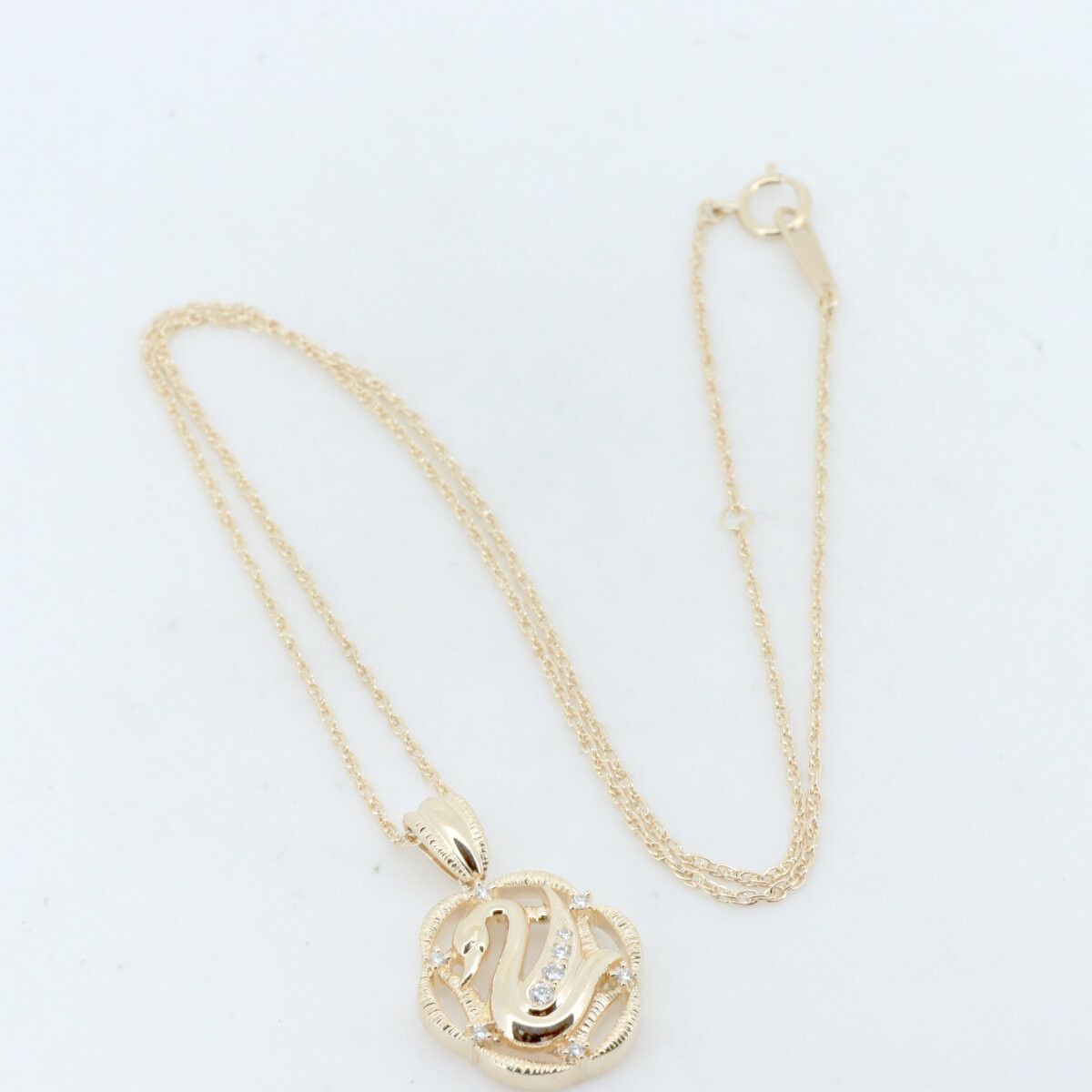 Other Tasaki Tasaki Swan Au750 Diamond Necklace Precious Metal Necklace DUTY FREE for USA Size ONE SIZE - 2 Thumbnail