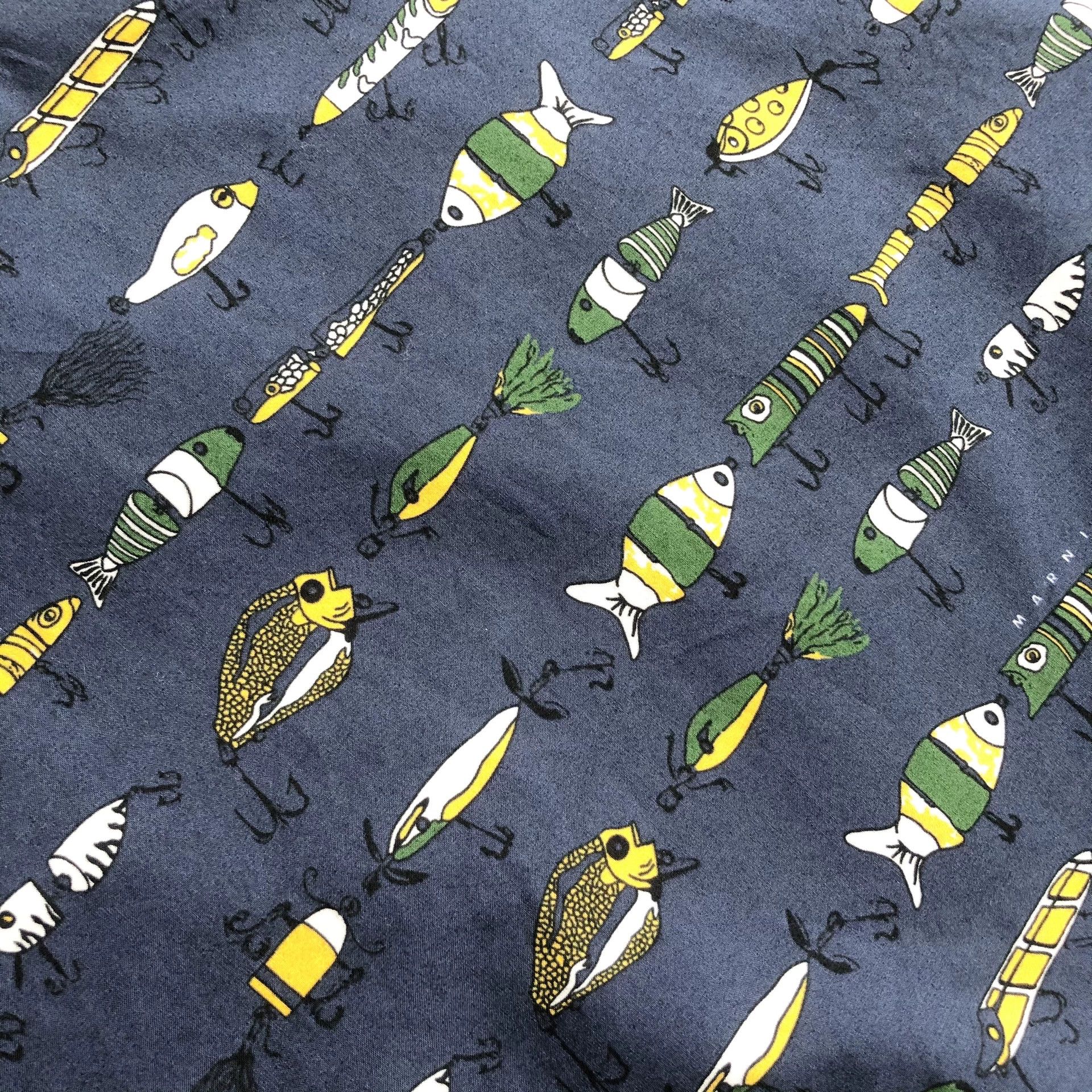 Marni MARNI Men's Long Sleeve Fish Shirt Size US M / EU 48-50 / 2 - 4 Thumbnail
