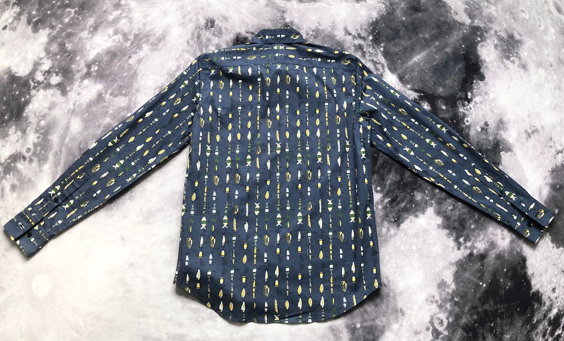 Marni MARNI Men's Long Sleeve Fish Shirt Size US M / EU 48-50 / 2 - 5 Thumbnail