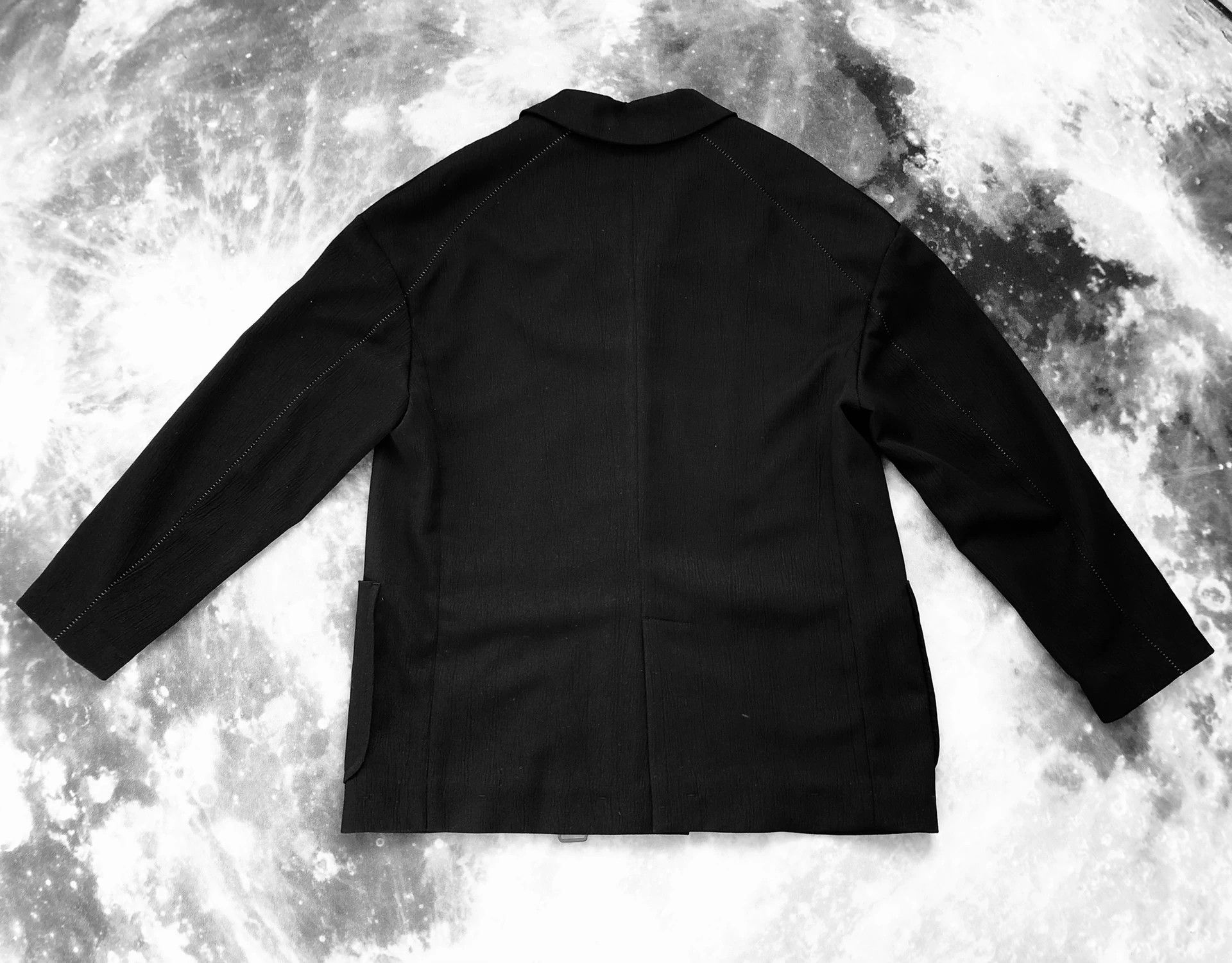 Tom Rebl TOM REBL Textured Stitch Pocket Men's Suit Jacket Size US M / EU 48-50 / 2 - 6 Thumbnail