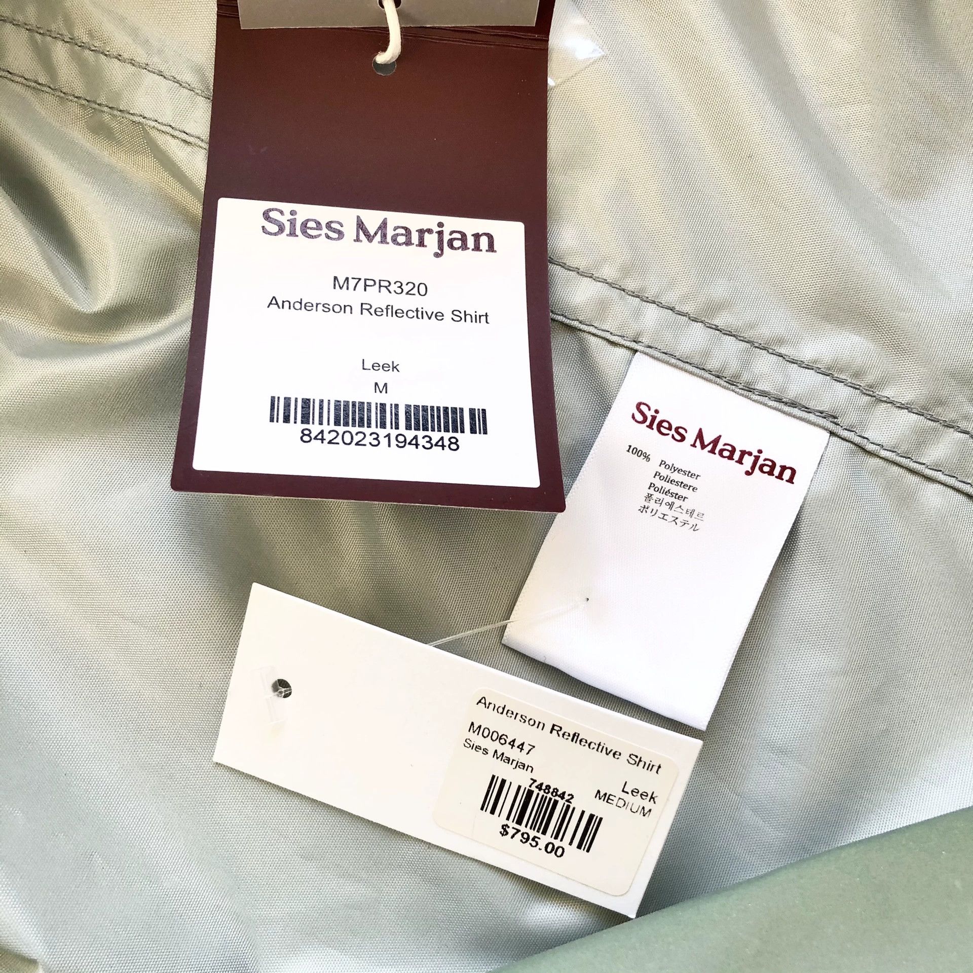 Sies Marjan Sies Marjan Reflective 3M Men's Shirt Size US M / EU 48-50 / 2 - 9 Thumbnail