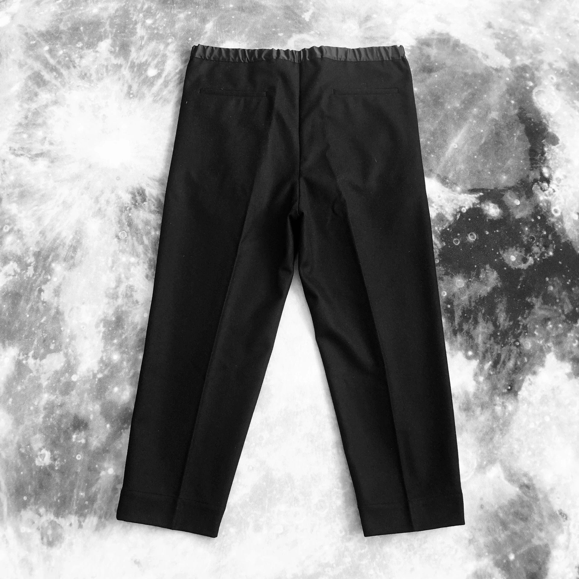 Jil Sander Black Wool Flannel Cropped Trousers Size US 30 / EU 46 - 8 Thumbnail