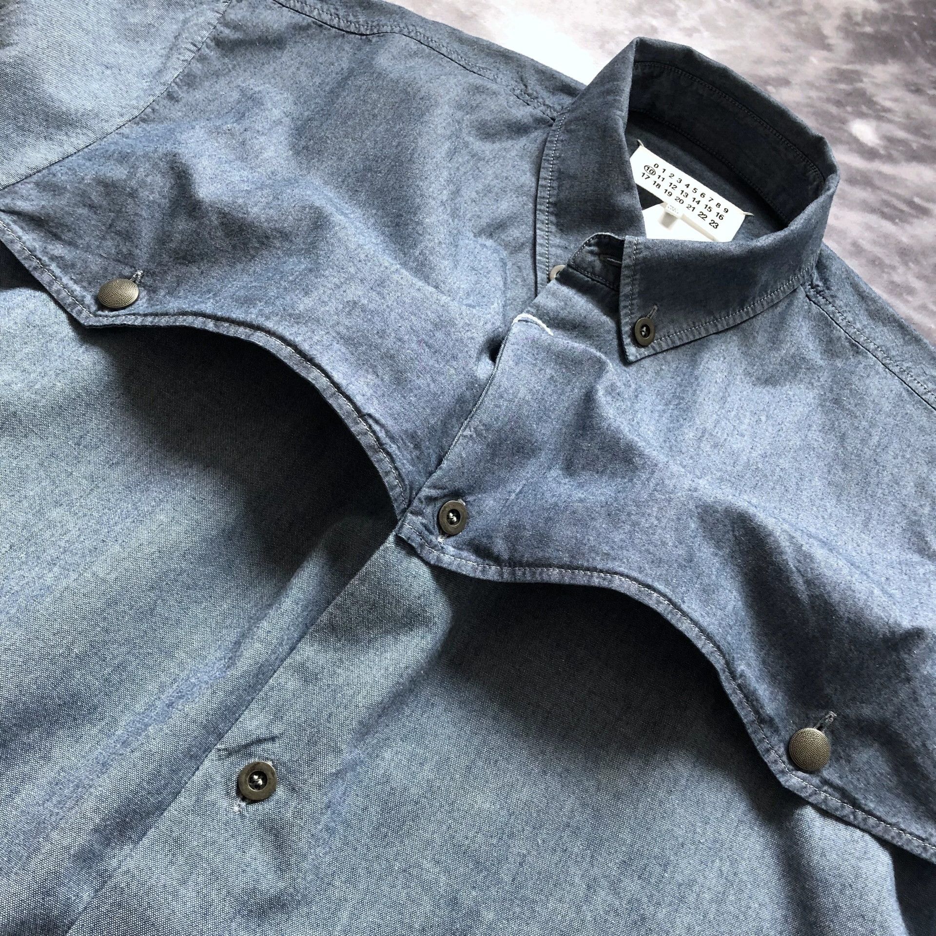 Maison Margiela Maison Margiela Deconstructed Western Denim Shirt Size US XS / EU 42 / 0 - 3 Thumbnail