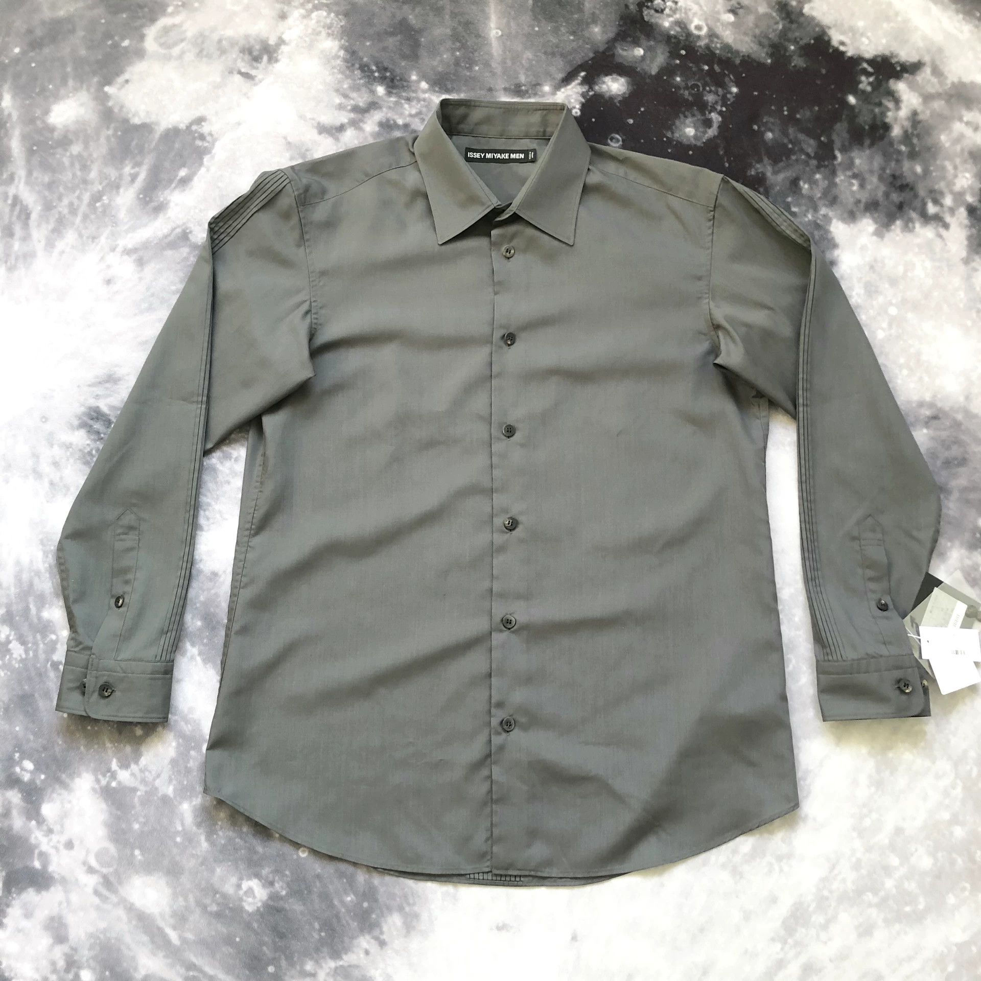 Issey Miyake Issey Miyake Men Pleats Long-Sleeve Shirt Size US L / EU 52-54 / 3 - 5 Thumbnail