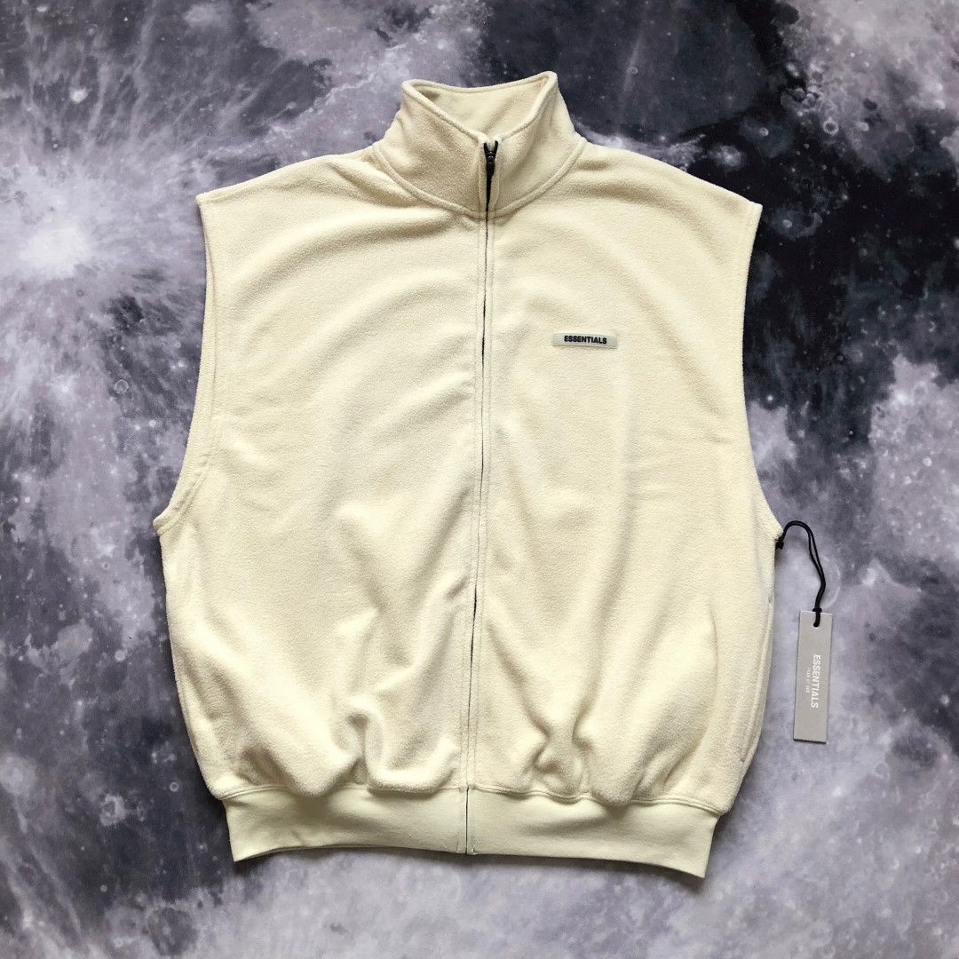 Fear of God FOG Essentials 20SS Stand Collar Fleece Vest Size US L / EU 52-54 / 3 - 4 Thumbnail