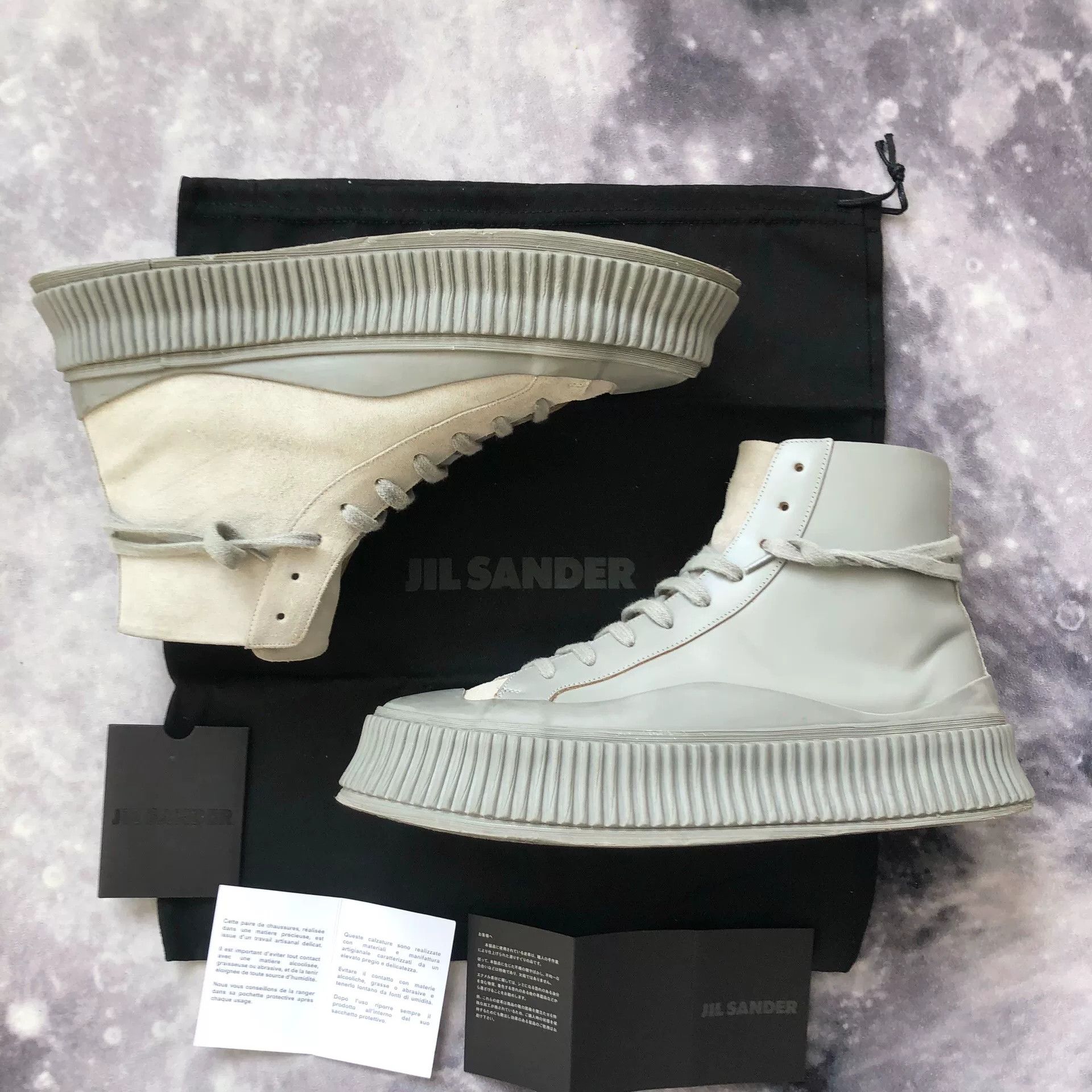Jil Sander JIL SANDER Yin Yang Gray Thick Sole Shoes Size US 9 / EU 42 - 4 Thumbnail
