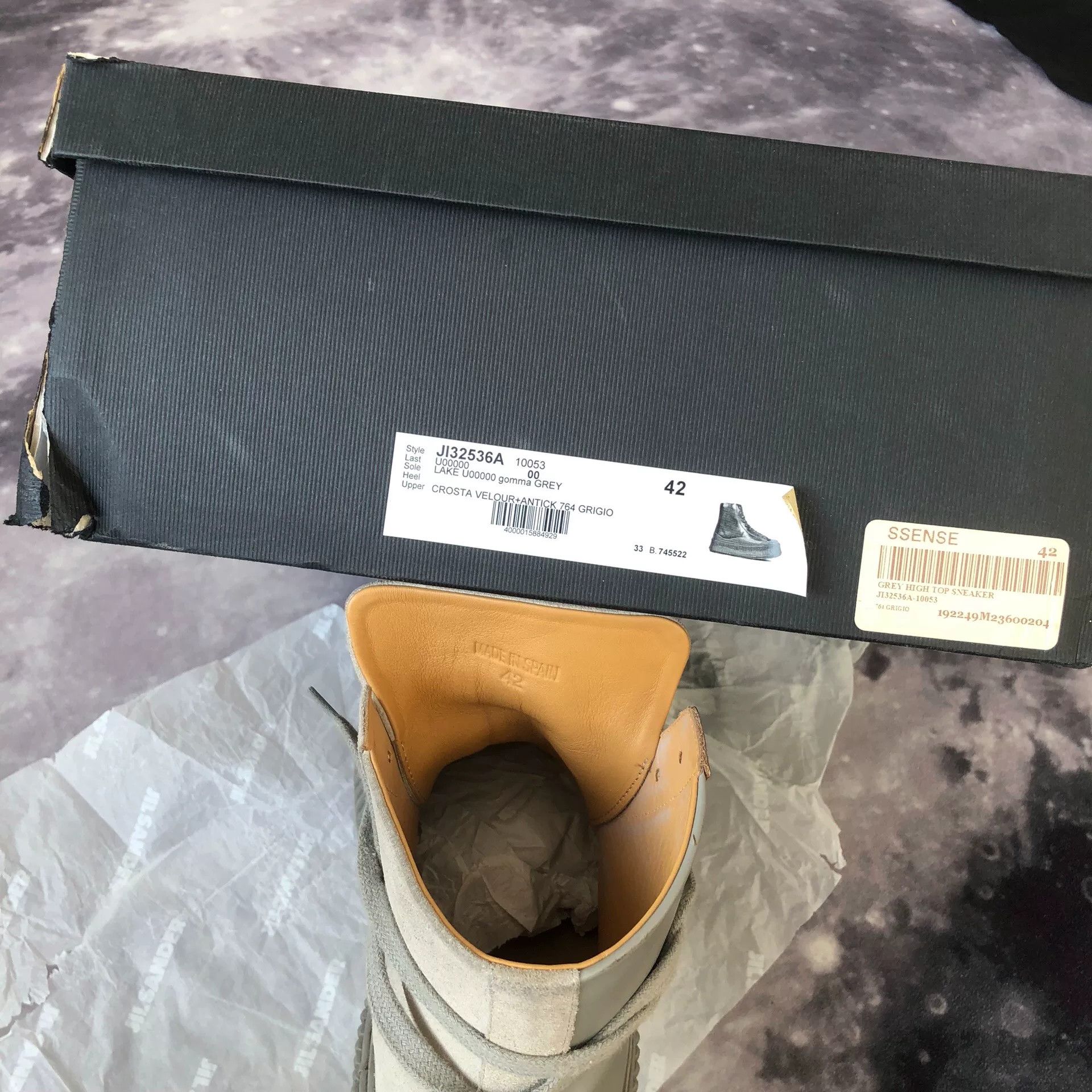 Jil Sander JIL SANDER Yin Yang Gray Thick Sole Shoes Size US 9 / EU 42 - 7 Thumbnail