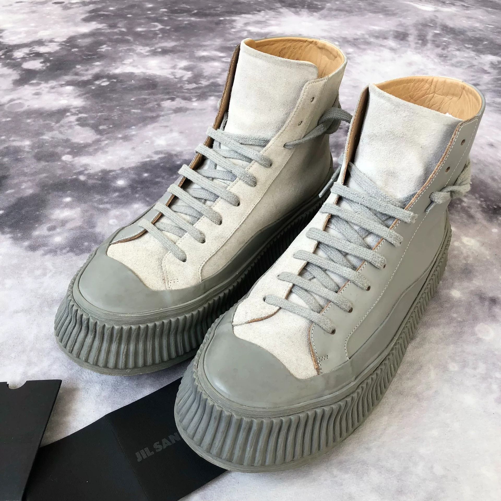 Jil Sander JIL SANDER Yin Yang Gray Thick Sole Shoes Size US 9 / EU 42 - 2 Thumbnail