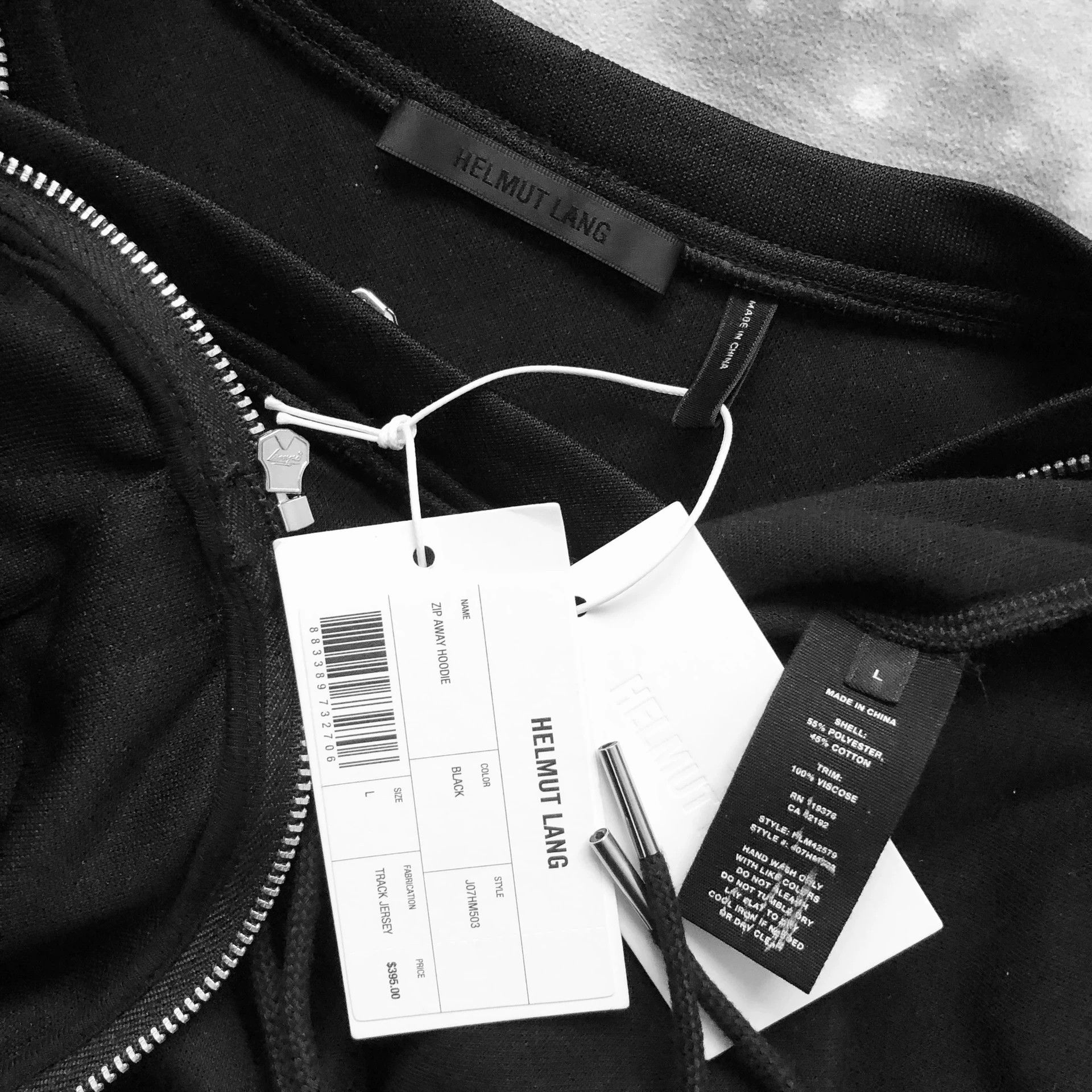 Helmut Lang Helmut Lang Detachable Hoodie Zip Sweatshirt Size US L / EU 52-54 / 3 - 9 Thumbnail