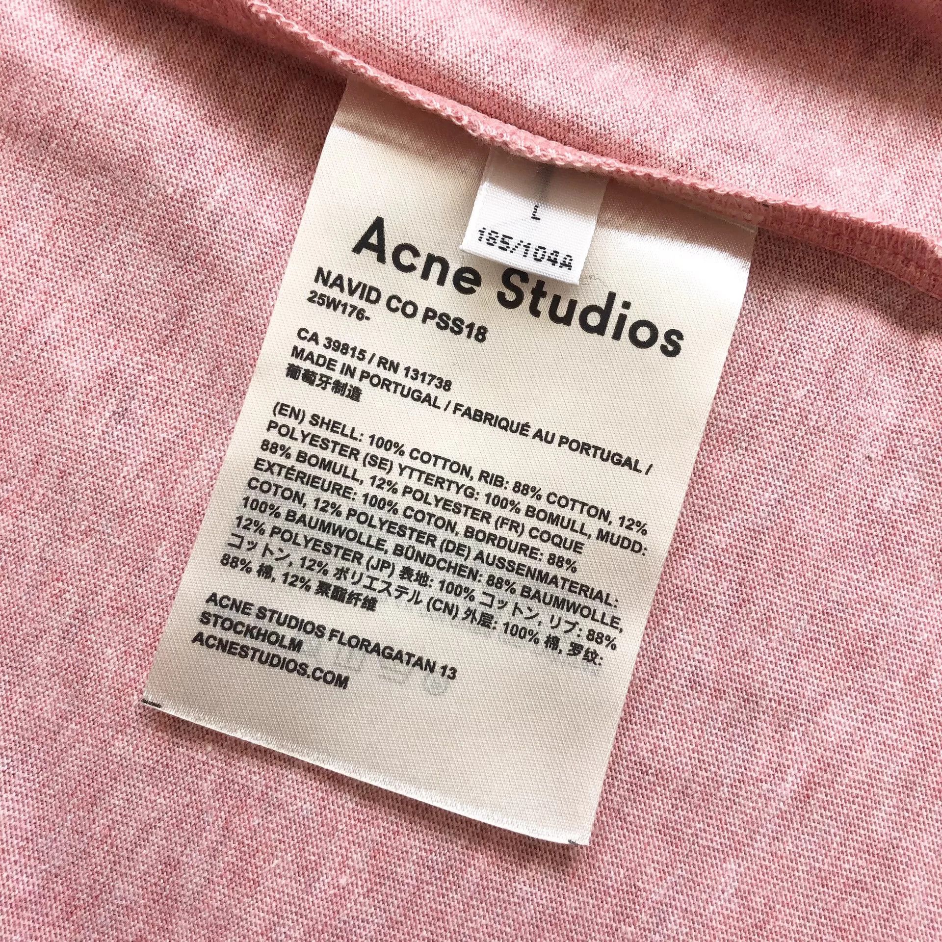 Acne Studios Acne Studios Letter Jacquard Neck T-shirt Size US L / EU 52-54 / 3 - 9 Thumbnail